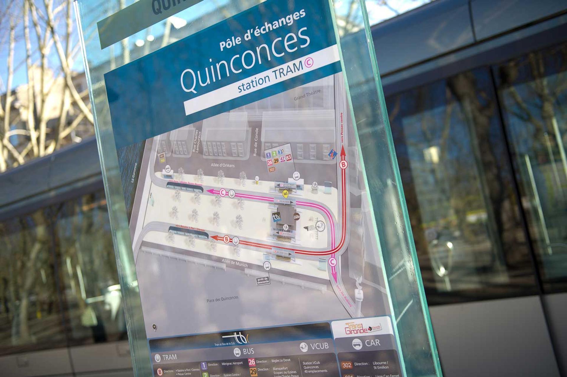 signalétique Bordeaux Quinconces