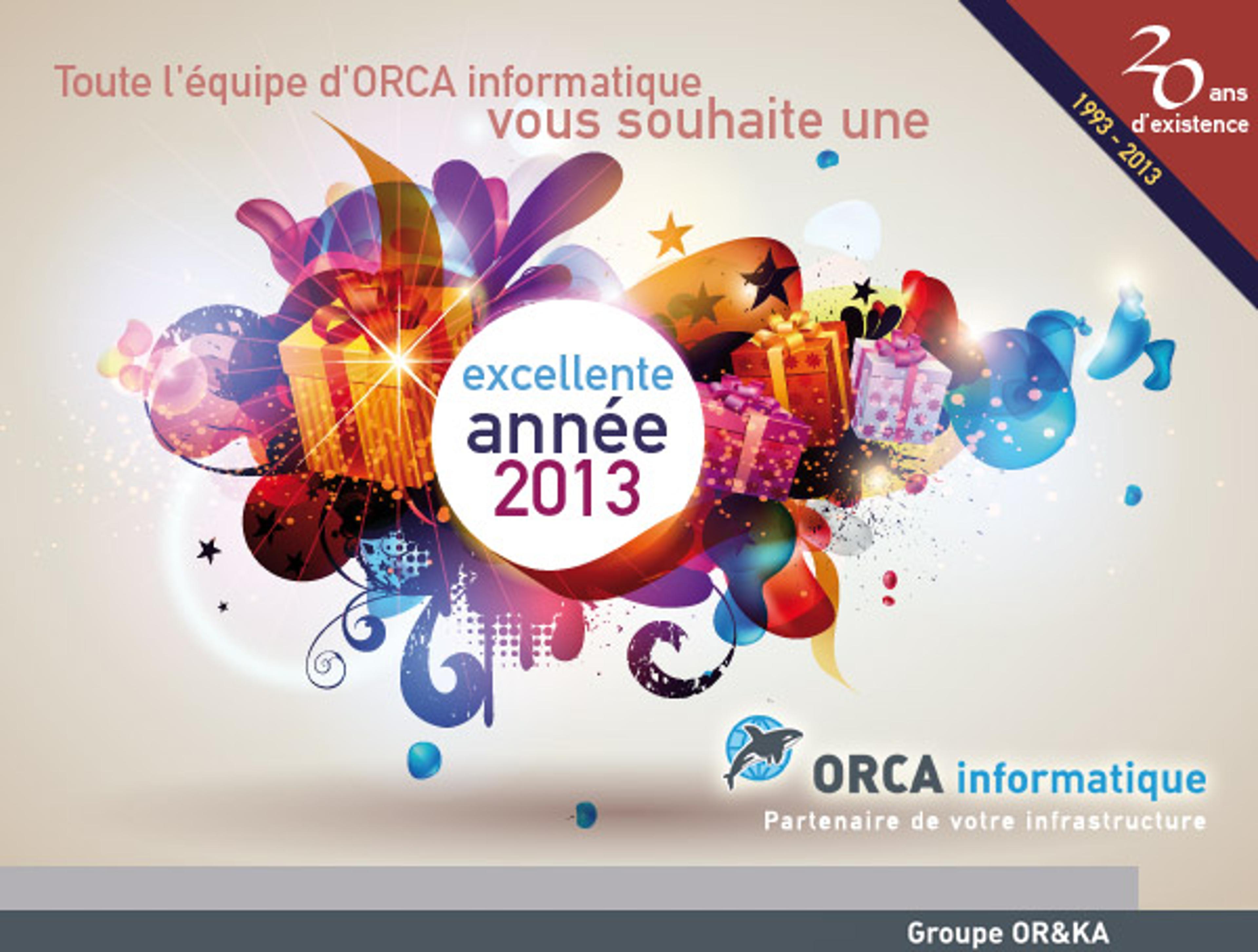 Vœux digitaux ORCA Informatique - 2013