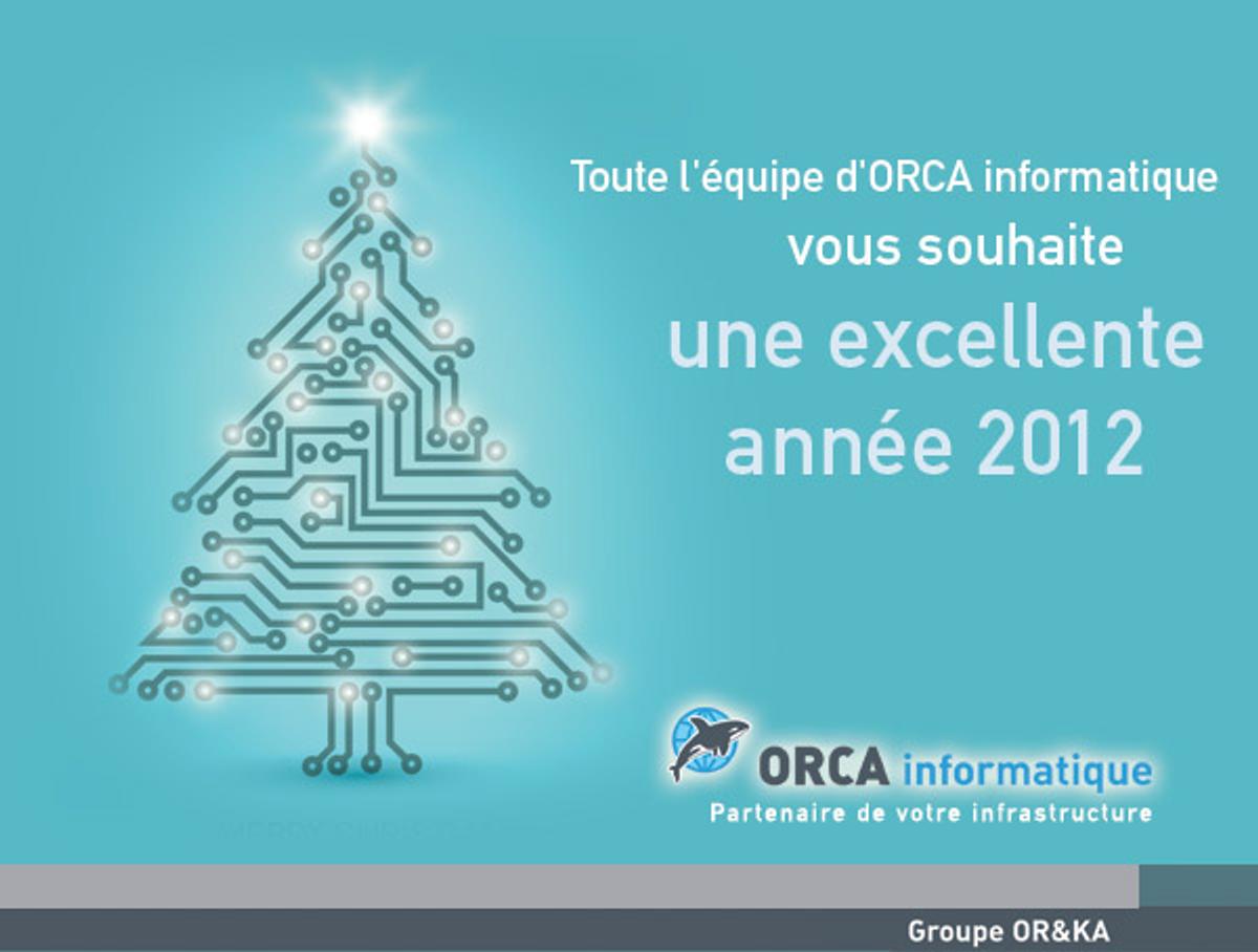 Carte de voeux digitale ORCA Informatique - 2012