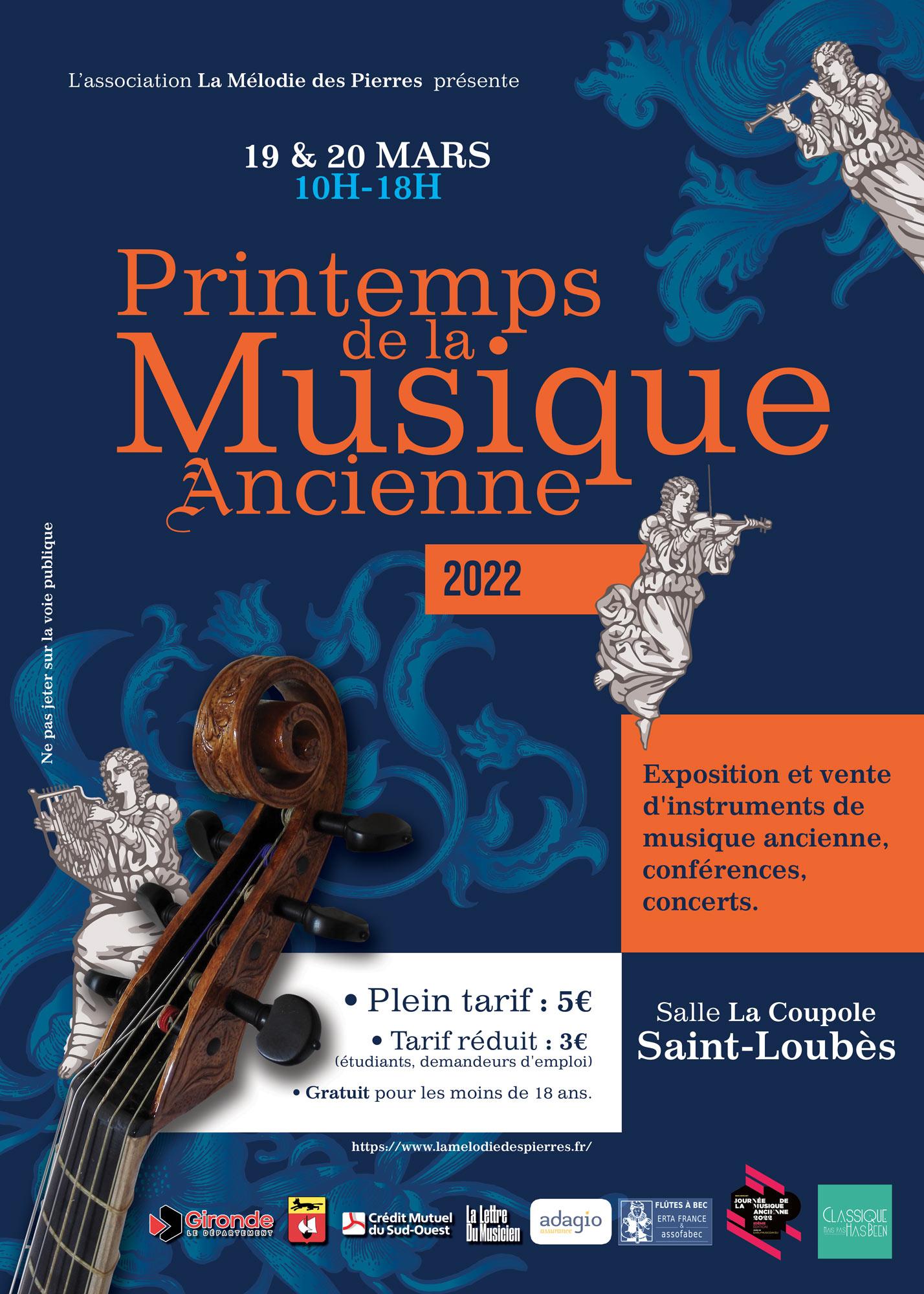Affiche salon : le printemps de la musique ancienne