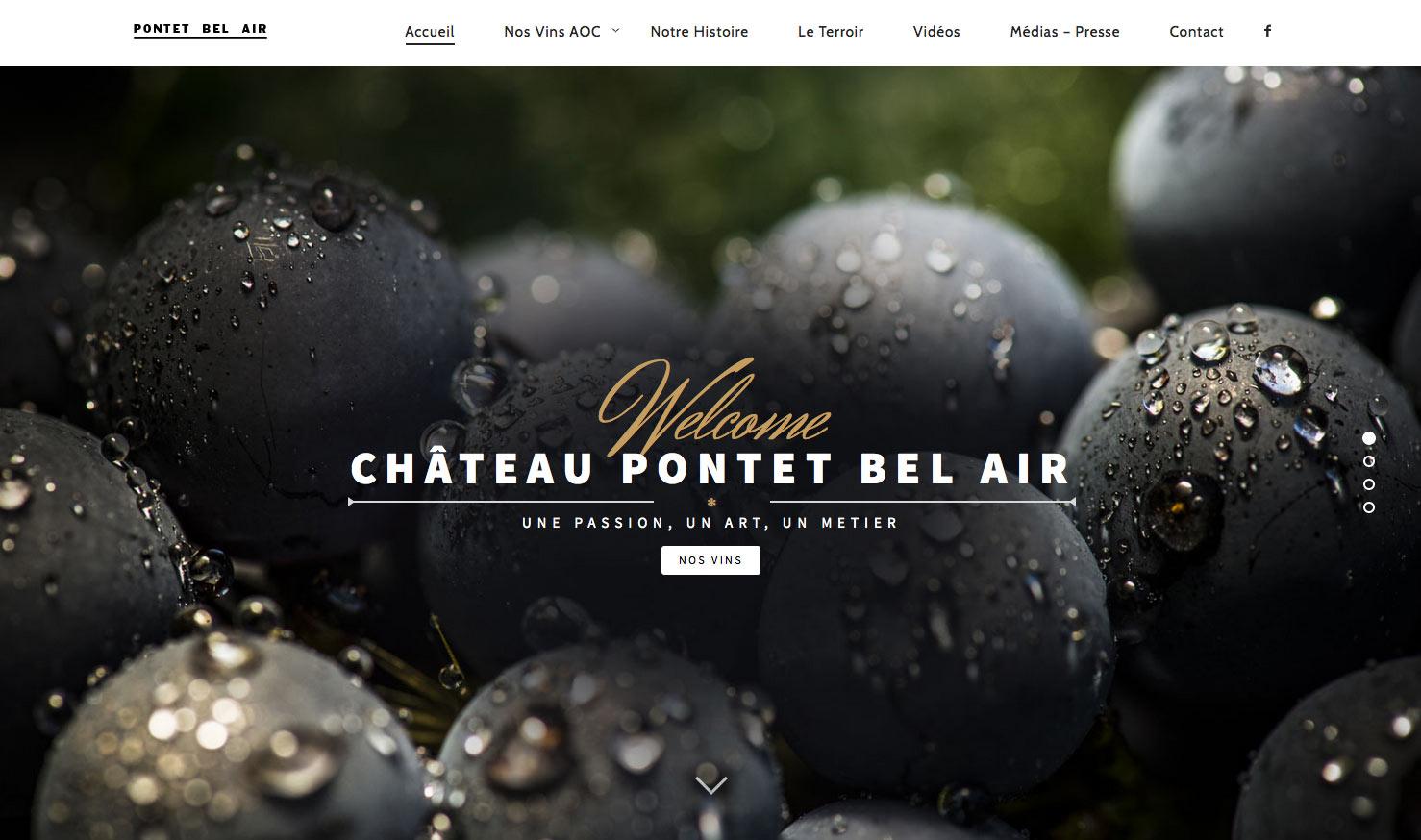site internet propriété viticole