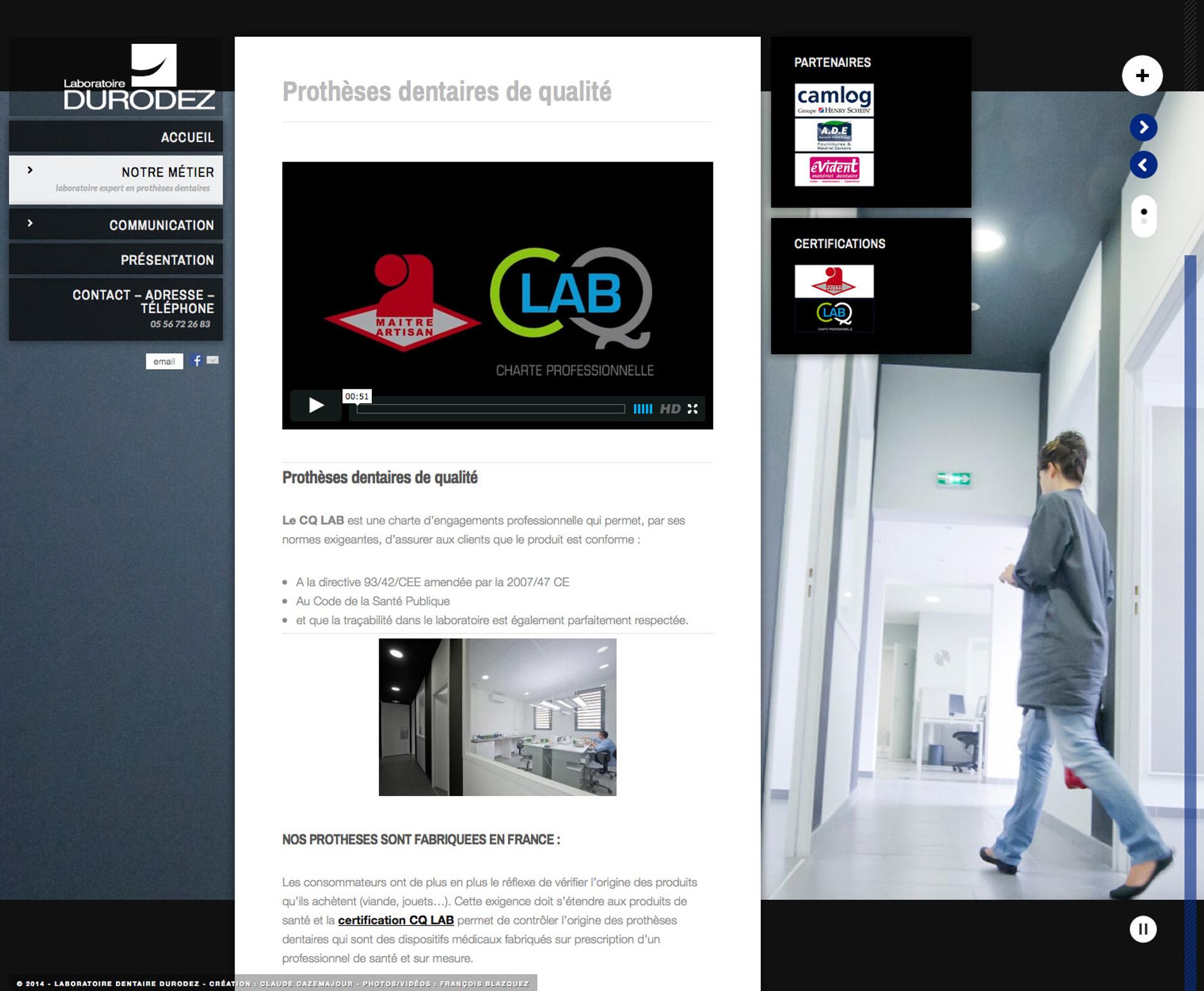 création site internet labo dentaire