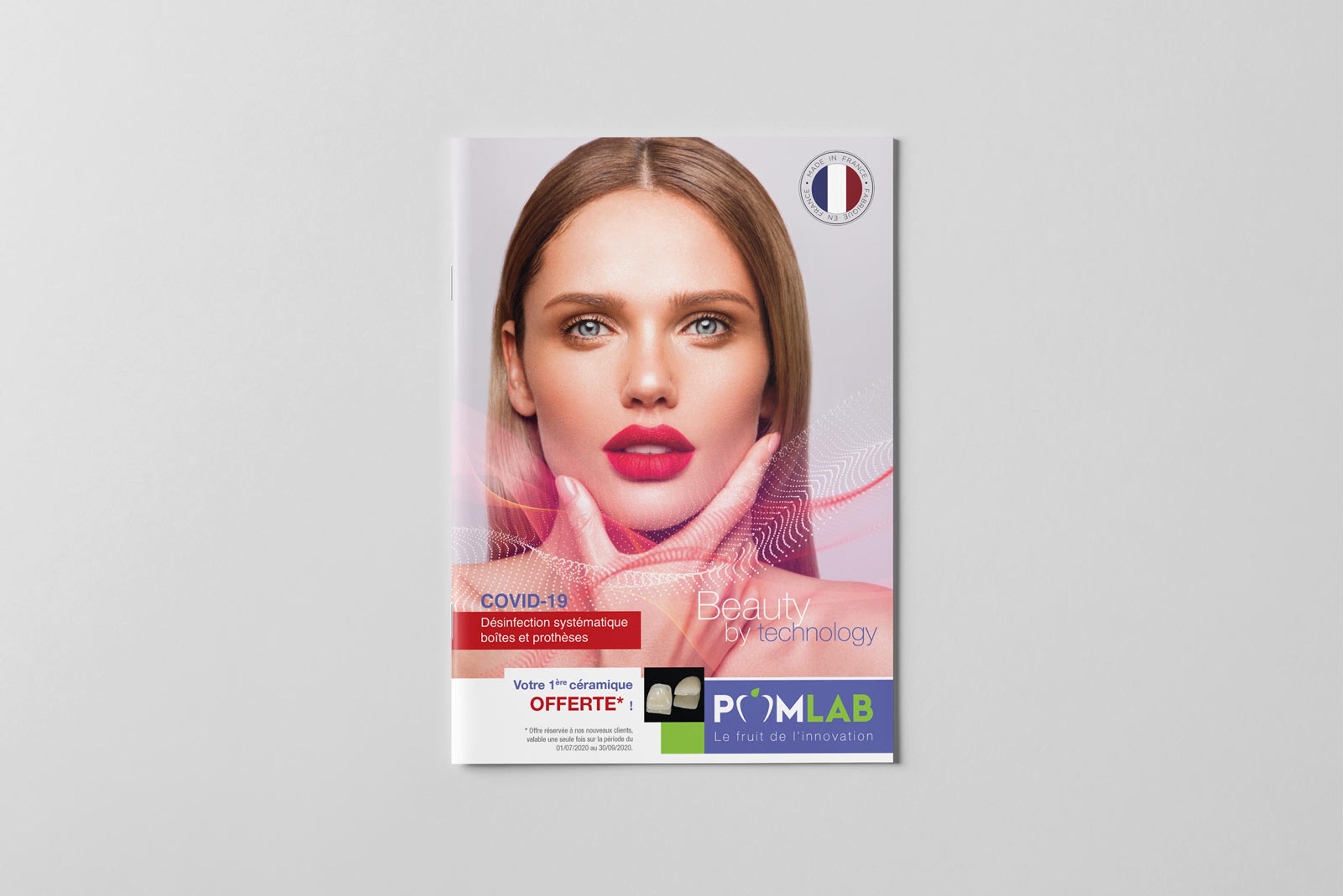 Dépliant laboratoire dentaire POMLAB