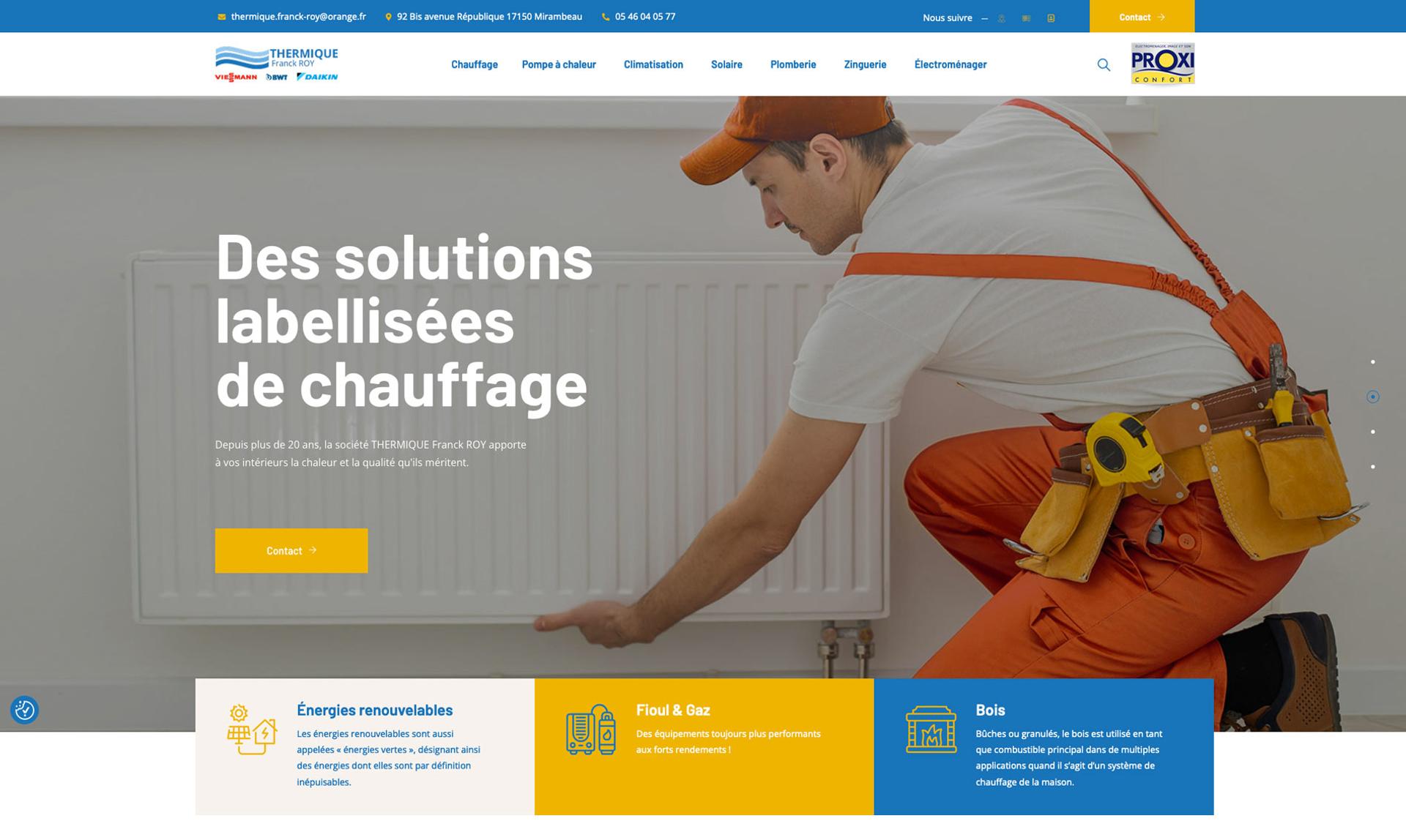 Création site internet plombier