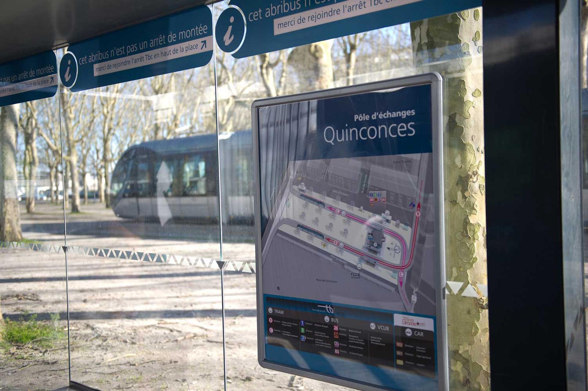 signalétique Bordeaux Quinconces