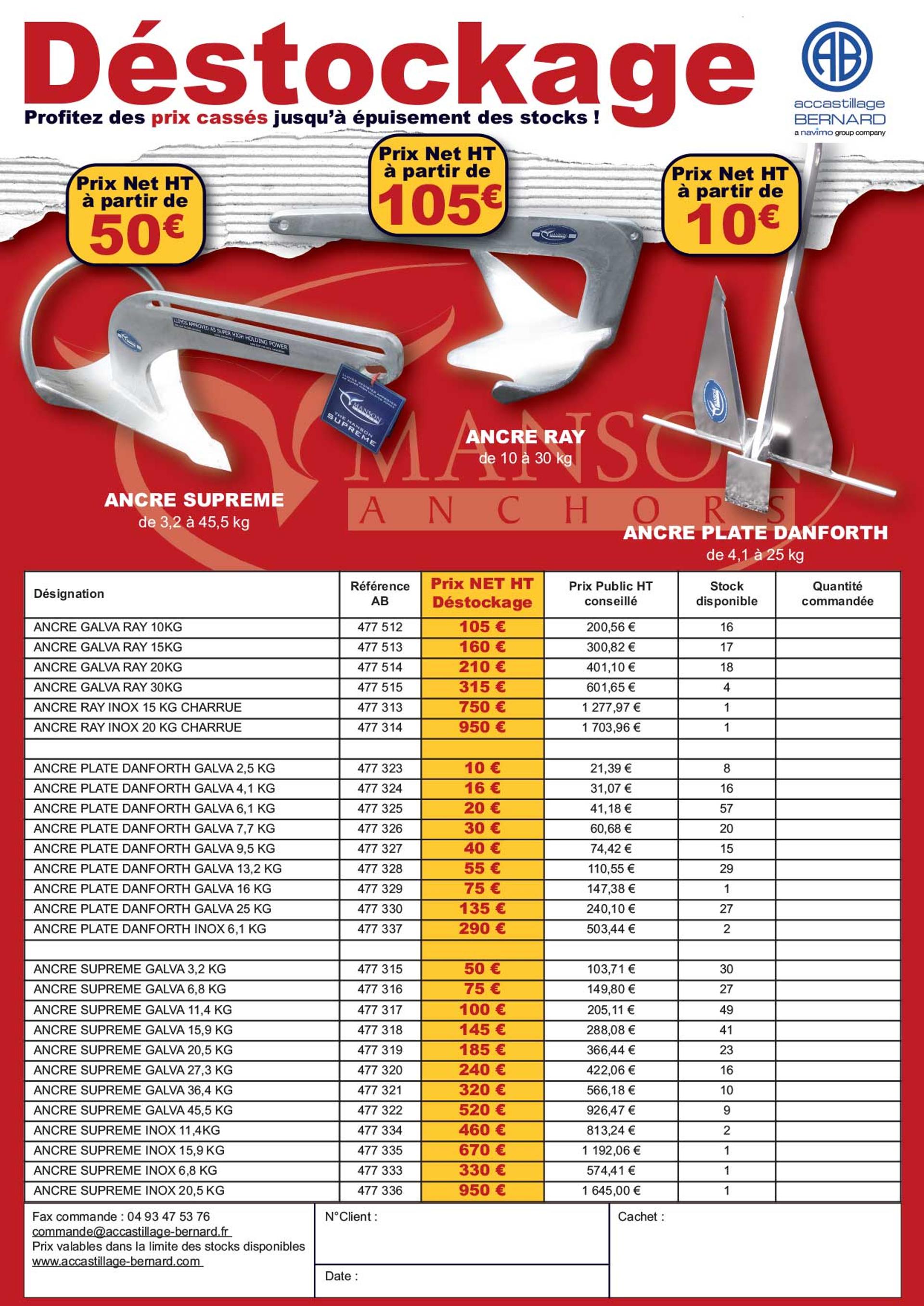 flyer accastillage