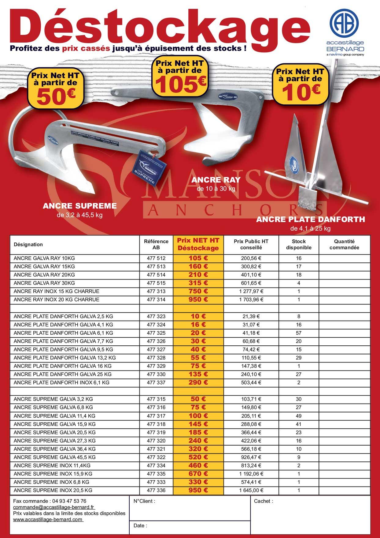 flyer accastillage