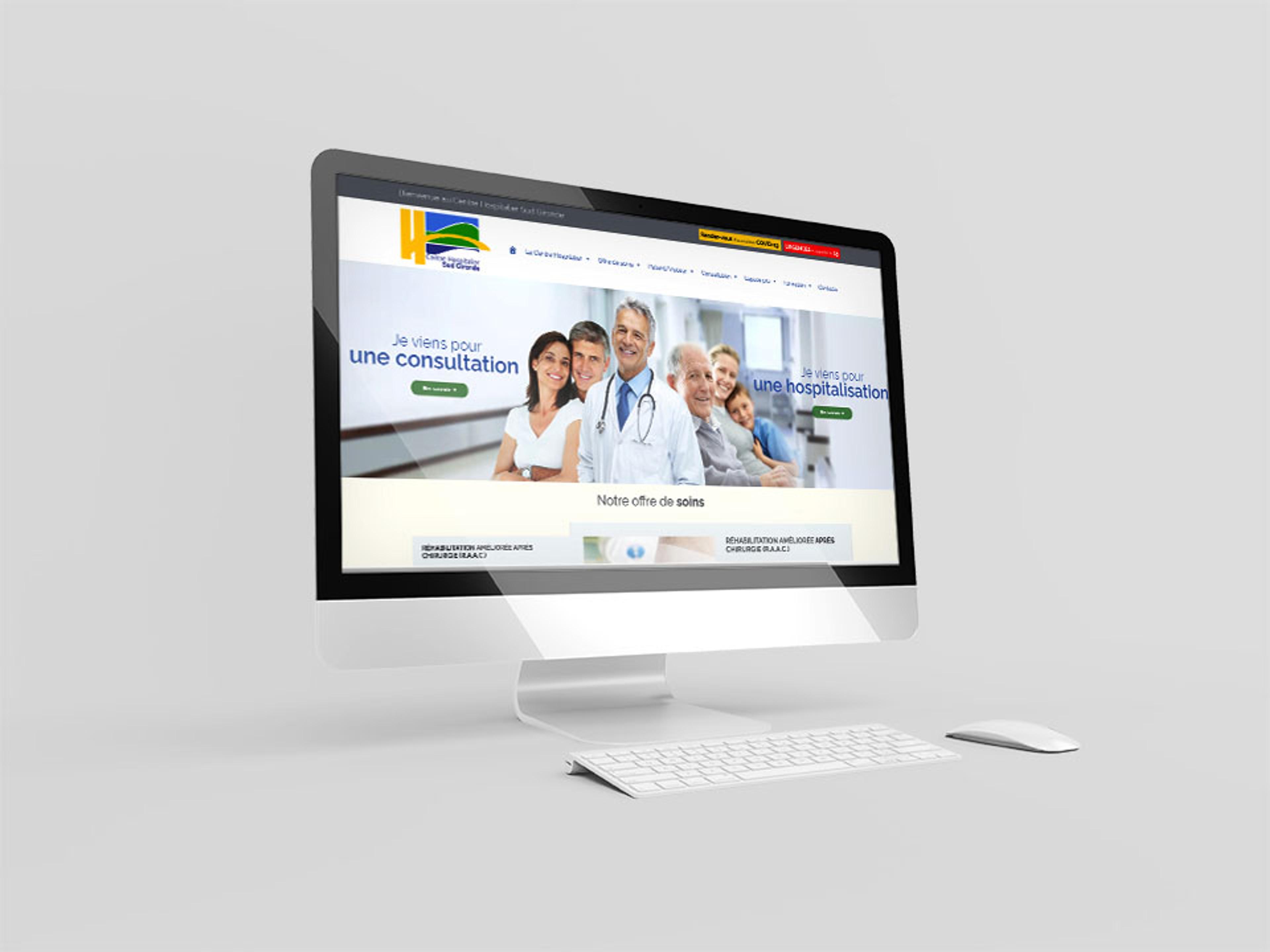 Création site internet hôpital Langon - La Réole - CH Sud Gironde