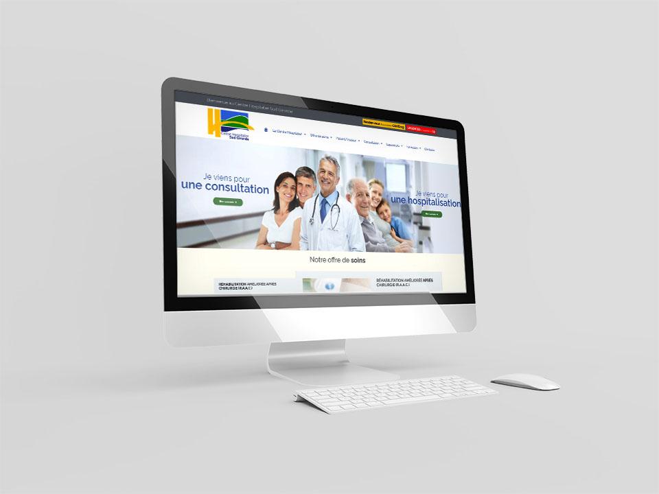 Création site internet hôpital Langon - La Réole - CH Sud Gironde
