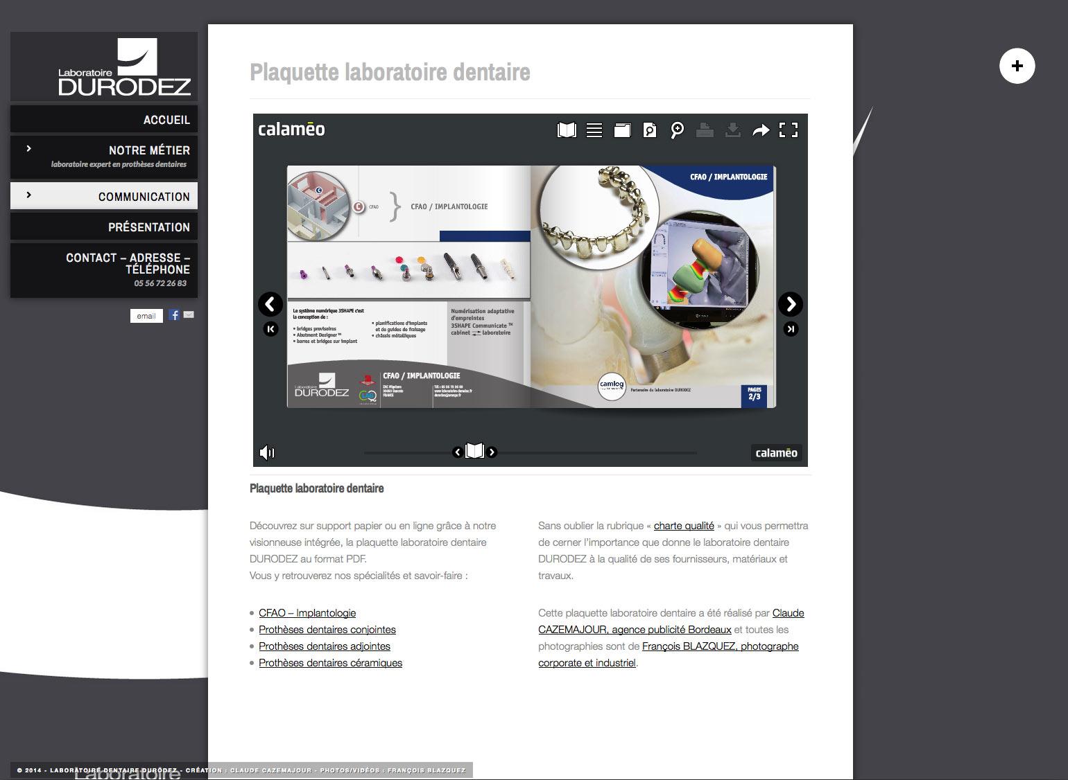création site internet labo dentaire