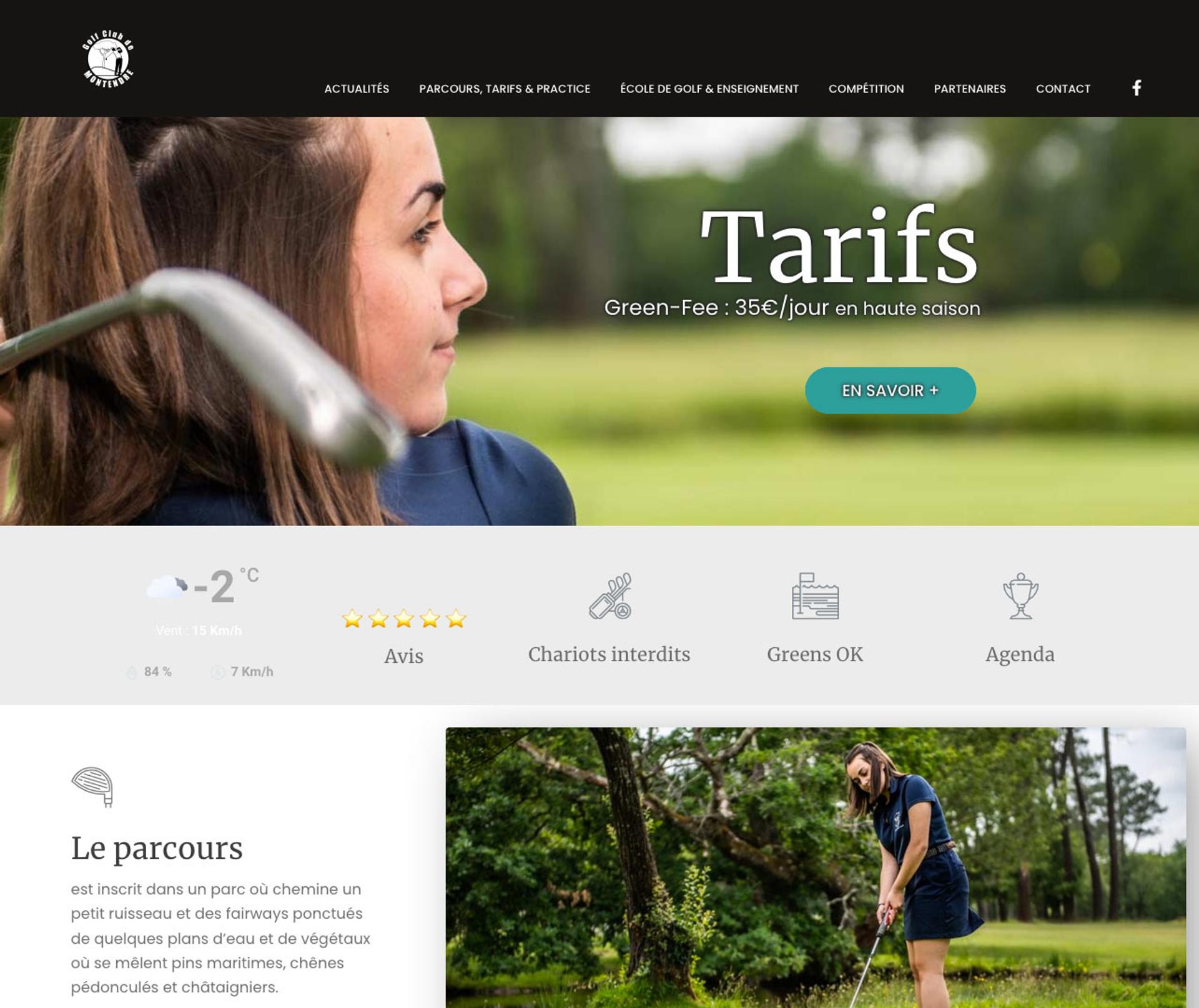 design site de golf