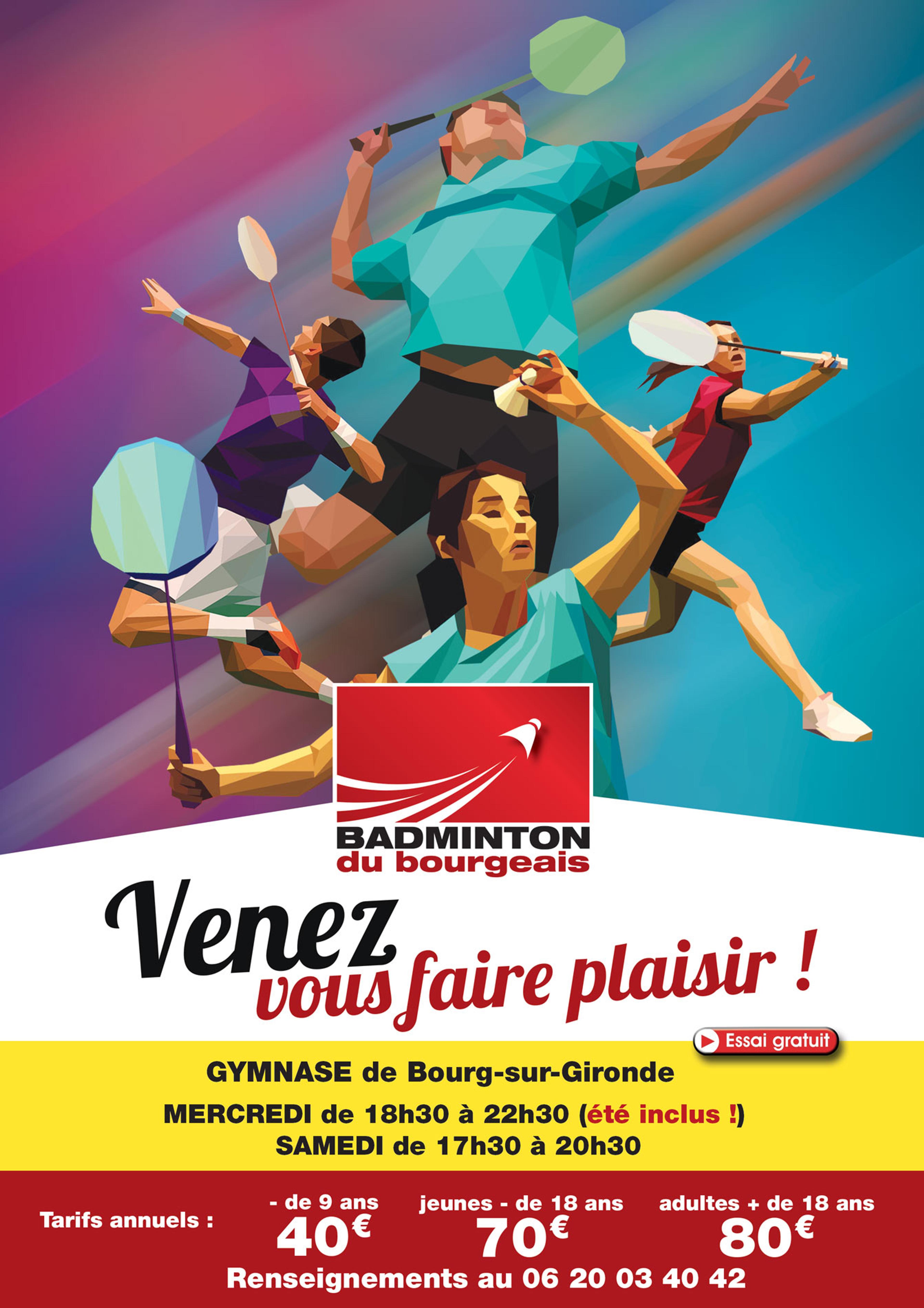 Affiche badminton