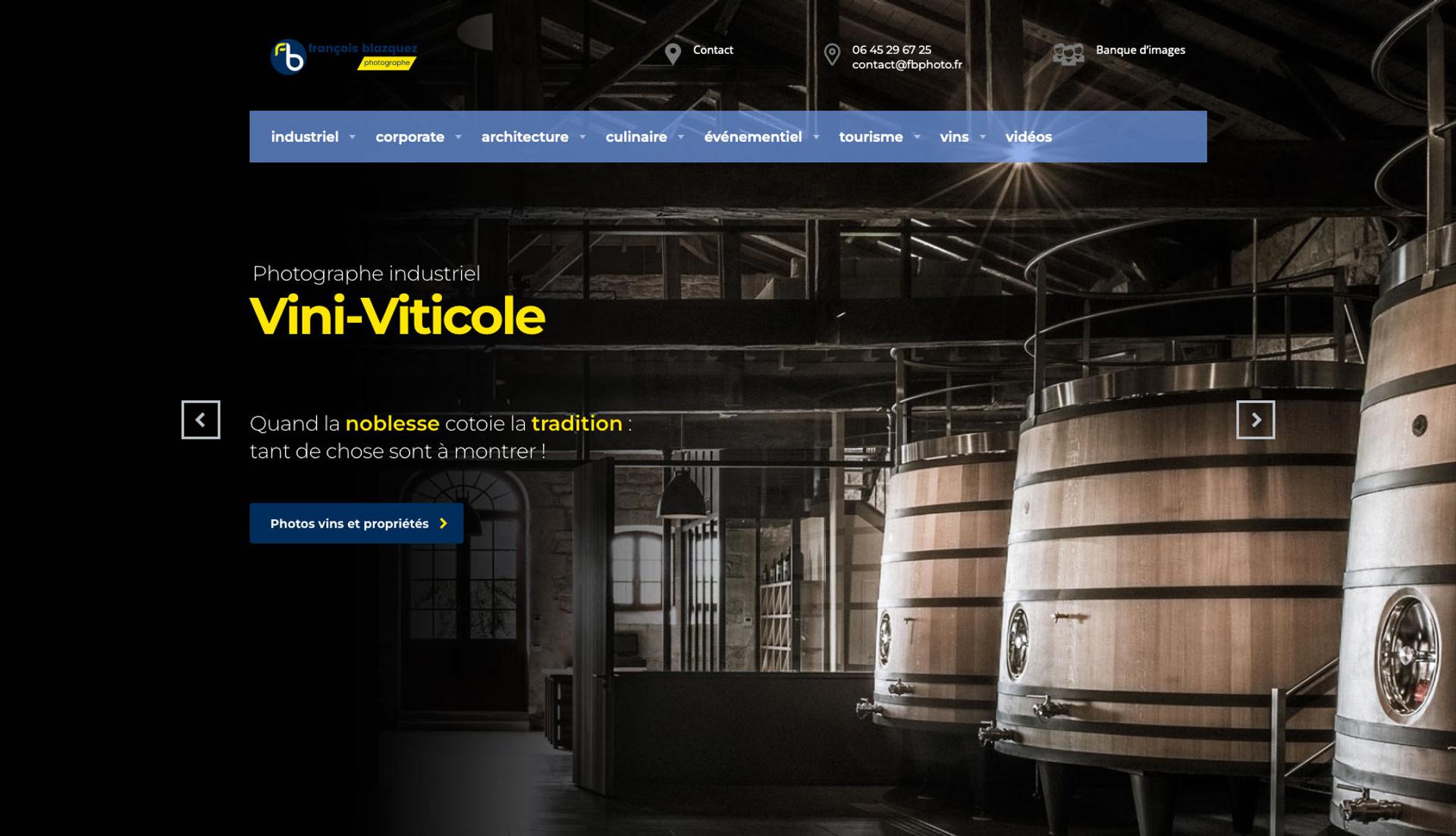 site web photographe