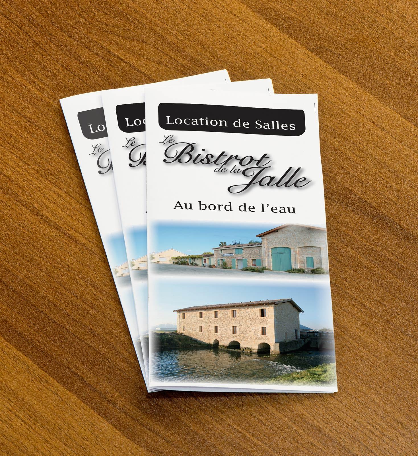 Dépliant location de salle à Bordeaux, Bistrot de la Jalle