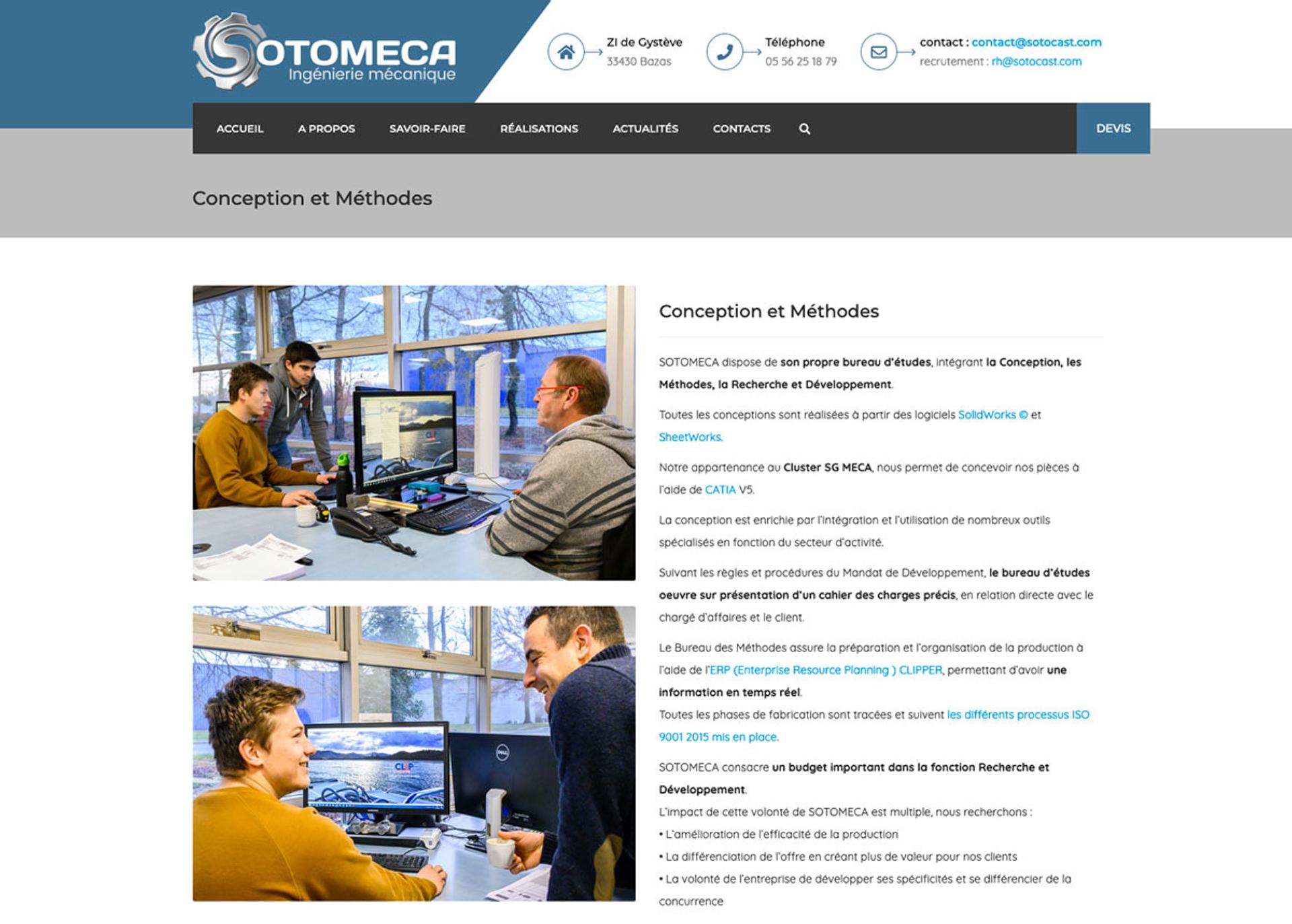 site web industrie