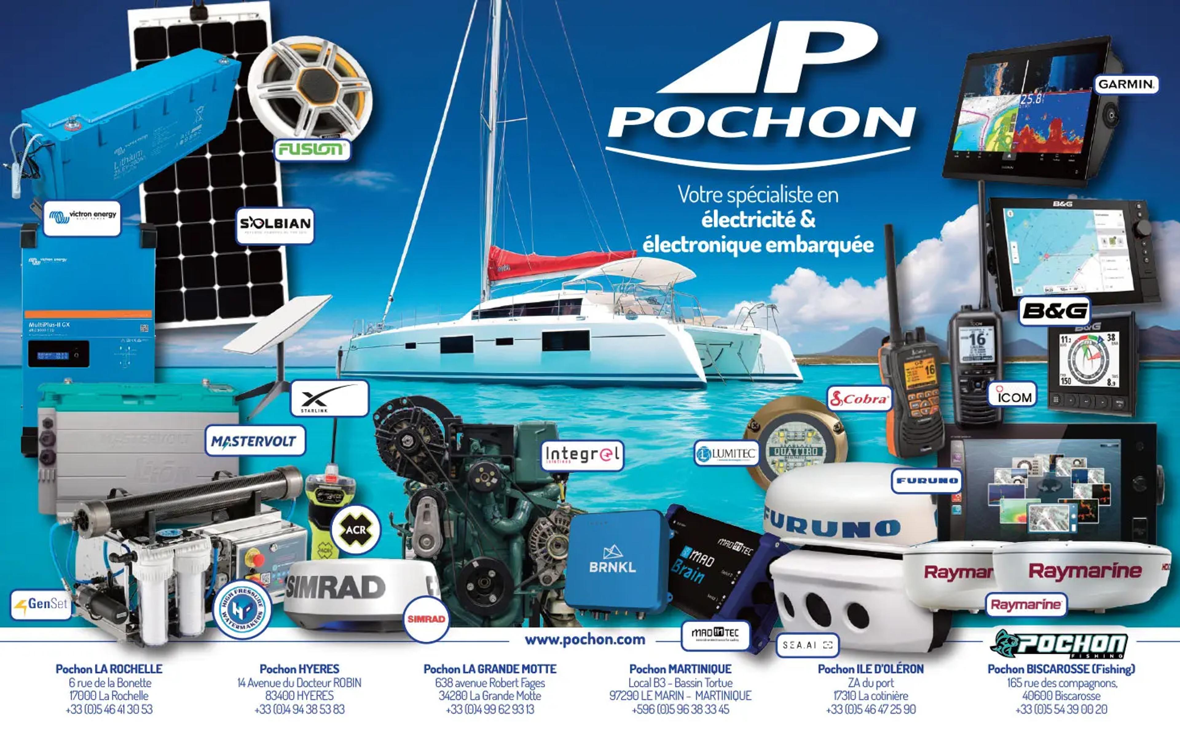 Pub nautisme : électronique marine POCHON