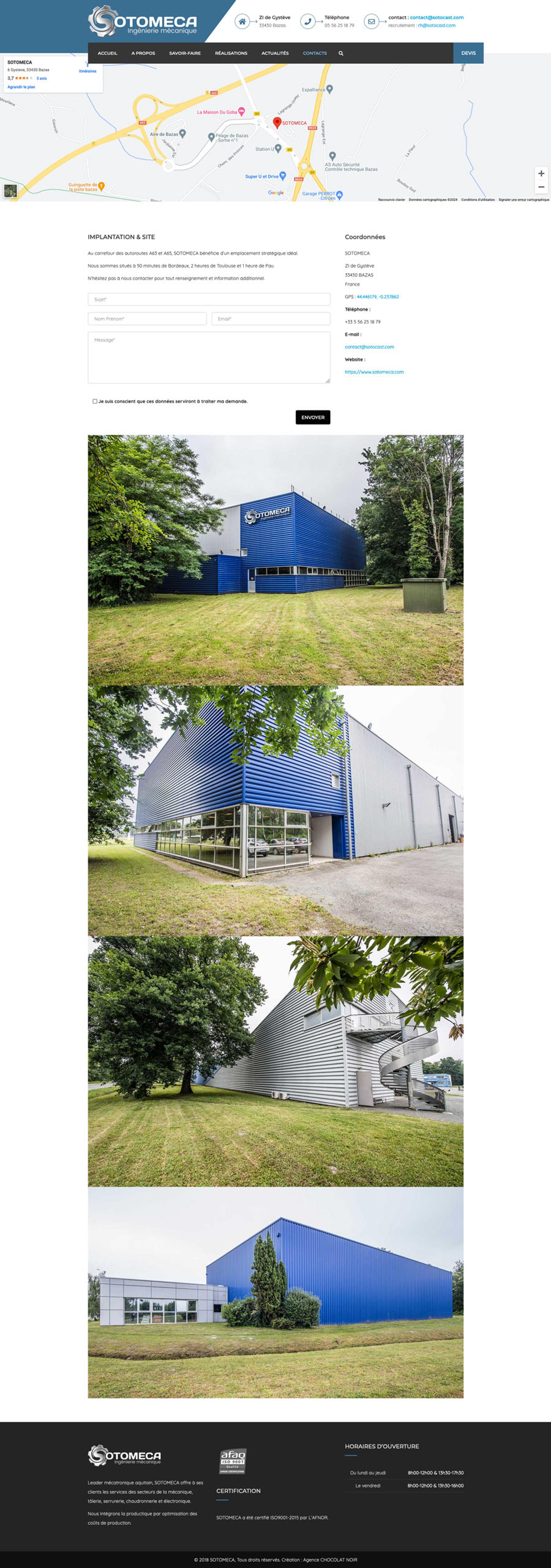 site web industrie