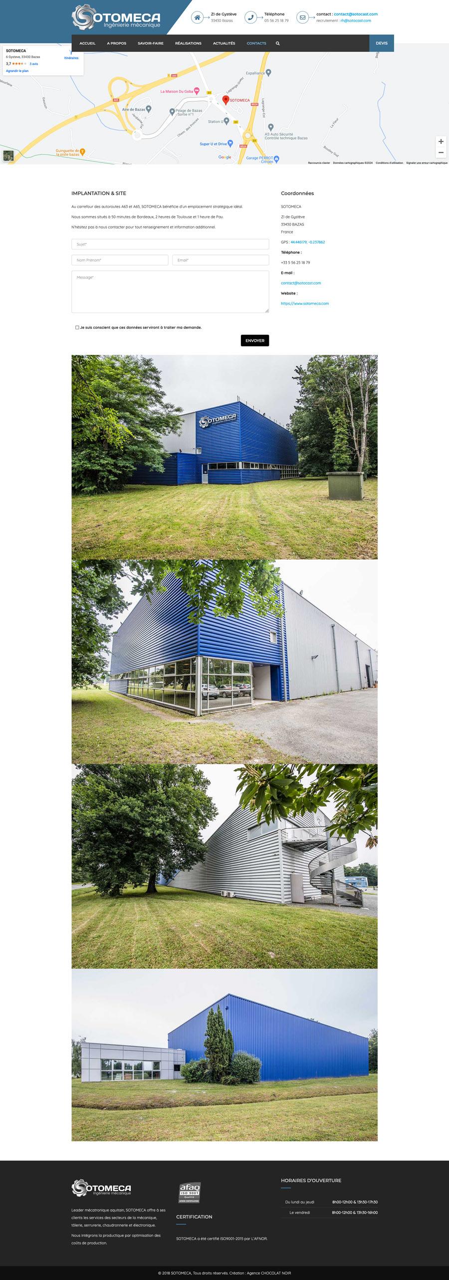 site web industrie