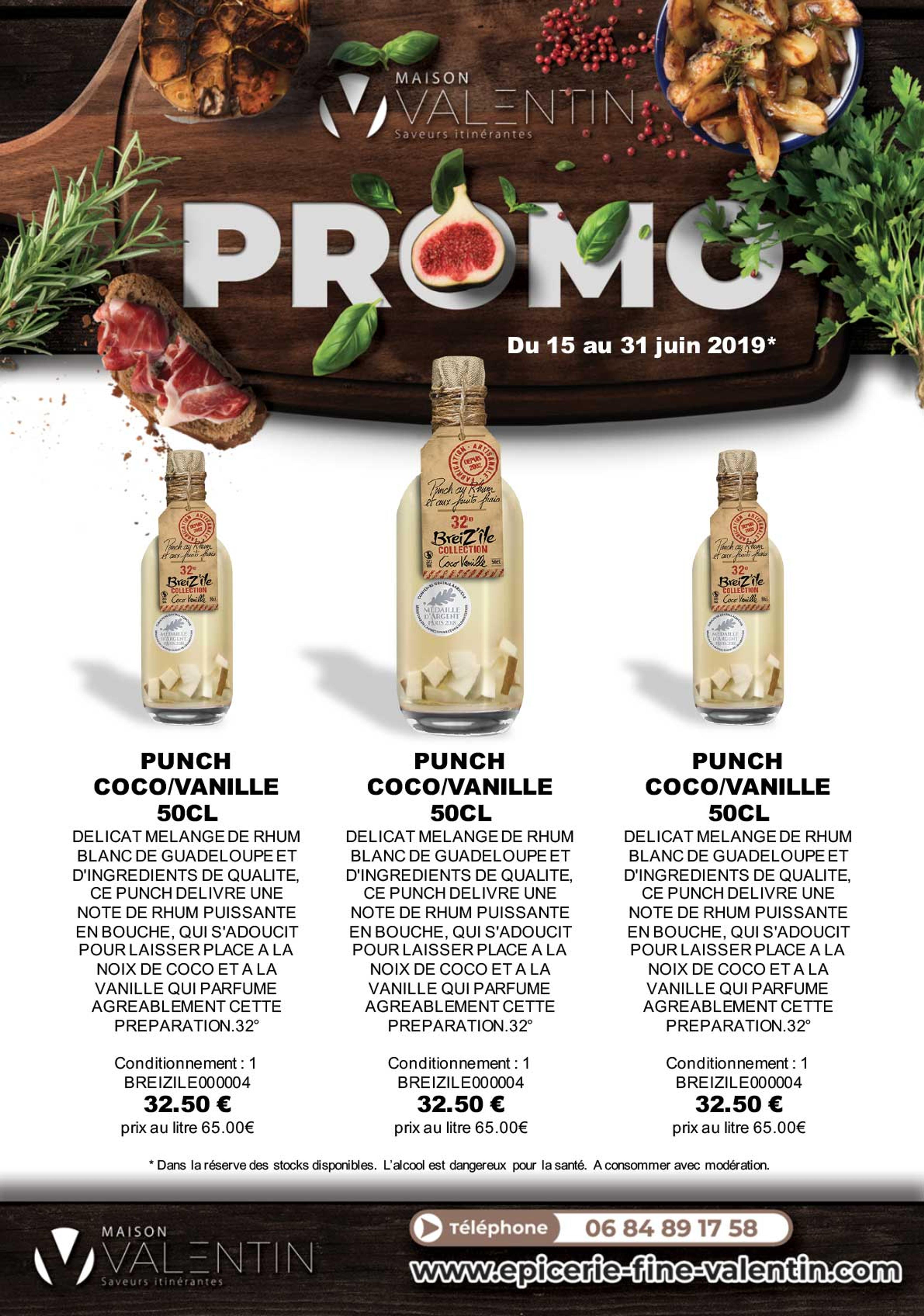 Flyer épicerie - promo punch - Maison VALENTIN