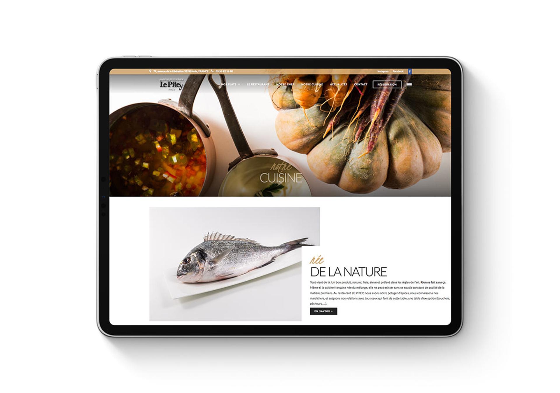 site web restaurant