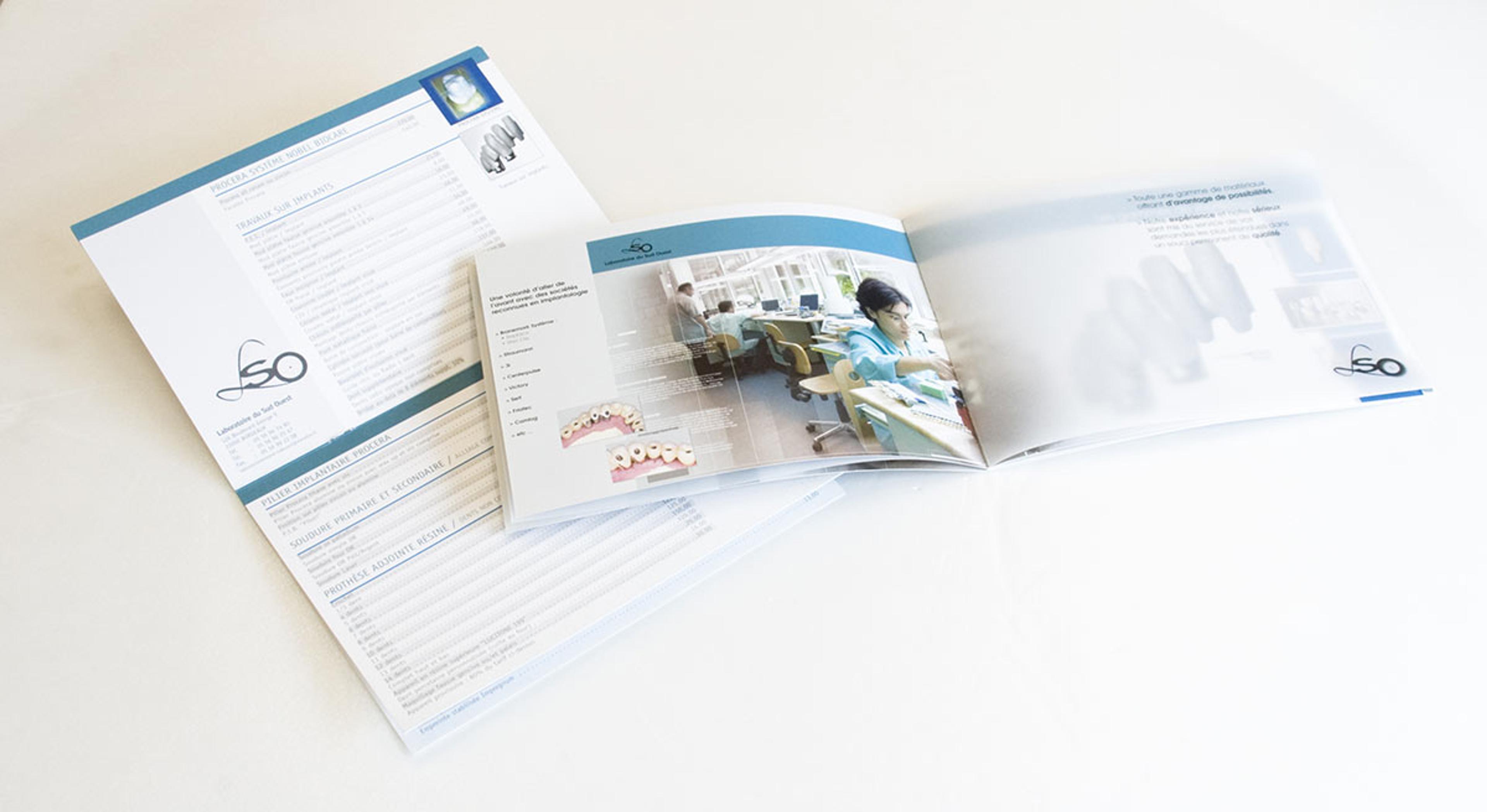 Tarif et plaquette laboratoire dentaire - LSO