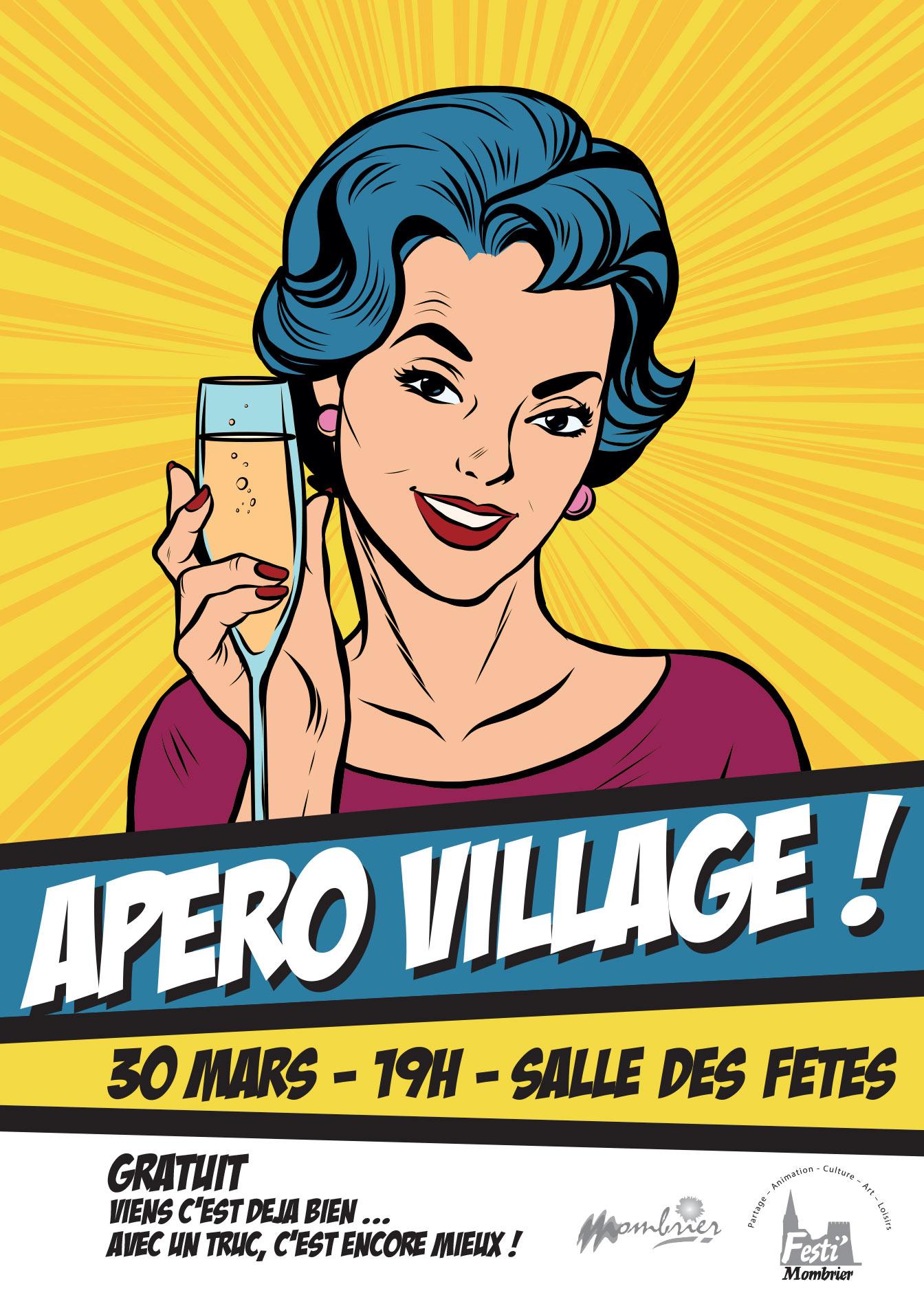 Affiche repas de village