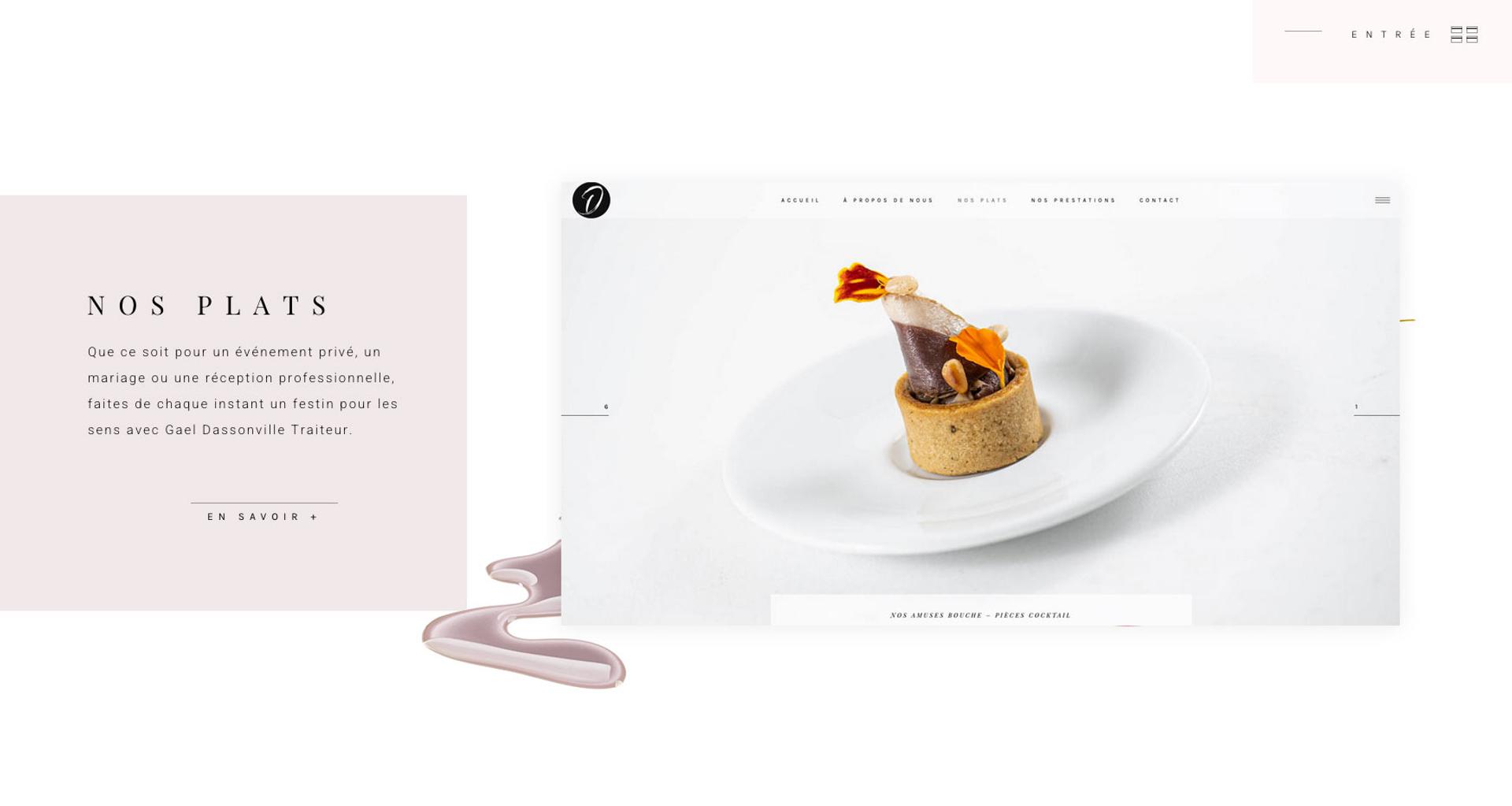 création site web traiteur