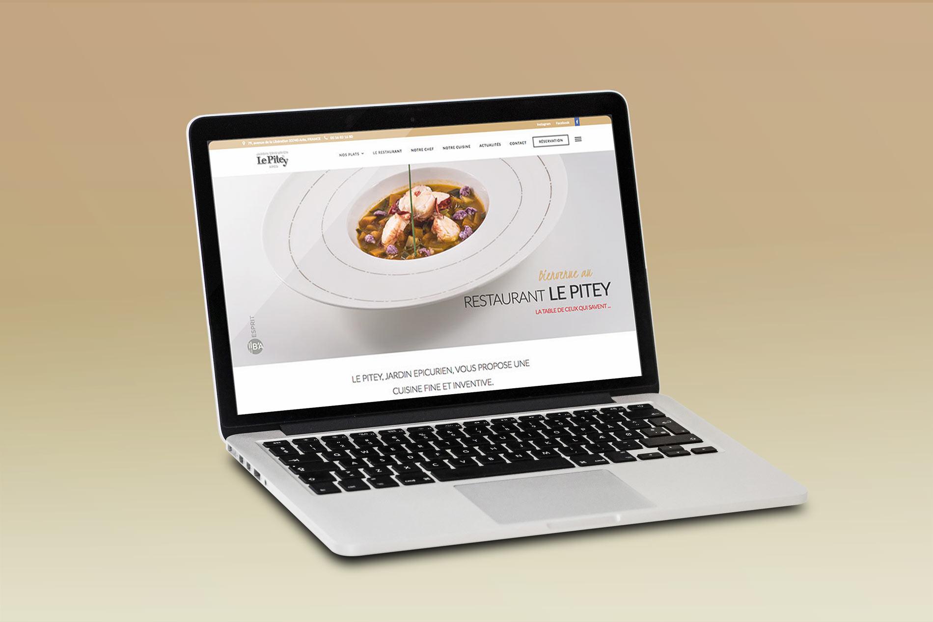Création site internet restaurant : LE PITEY
