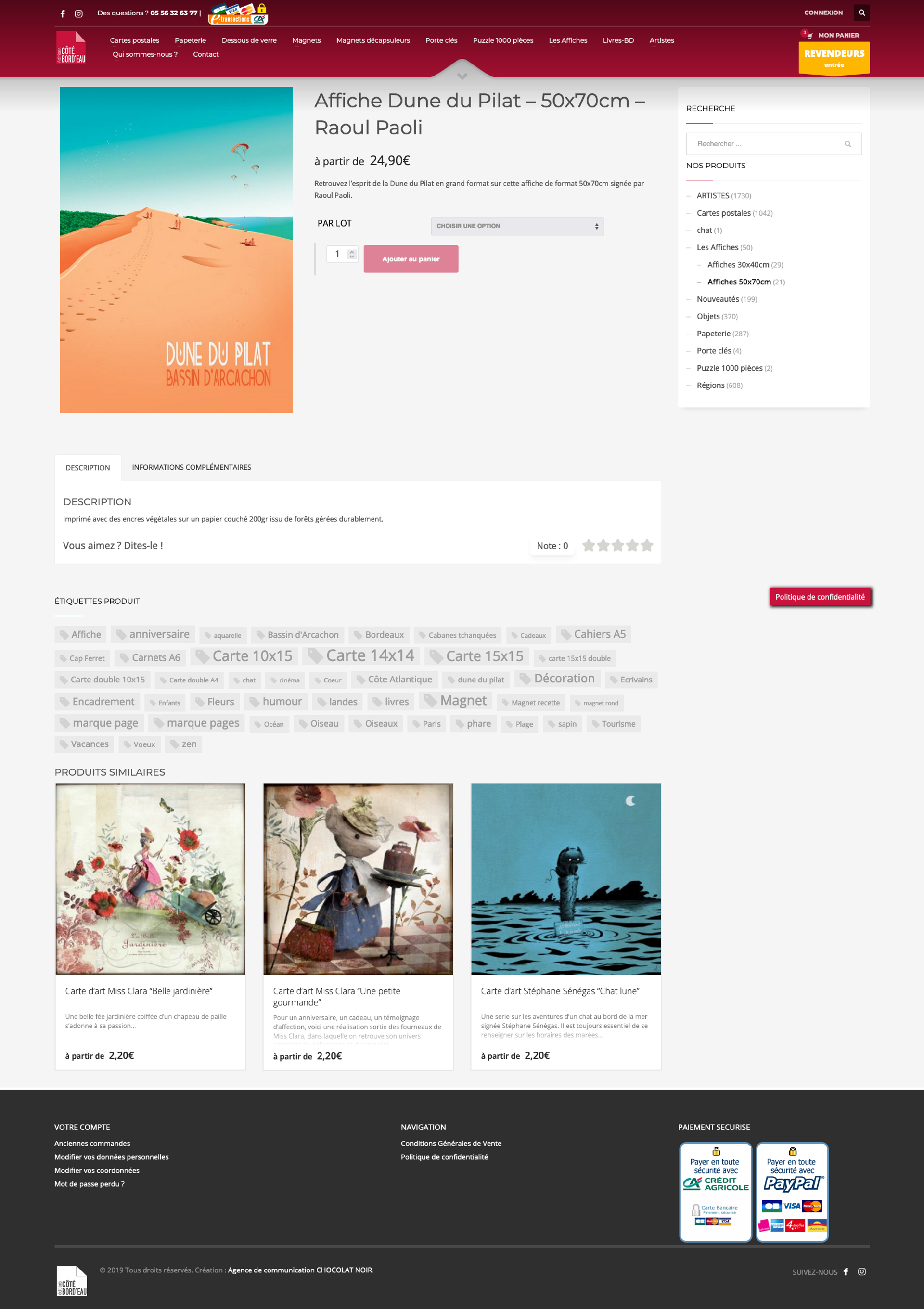 site marchand carterie