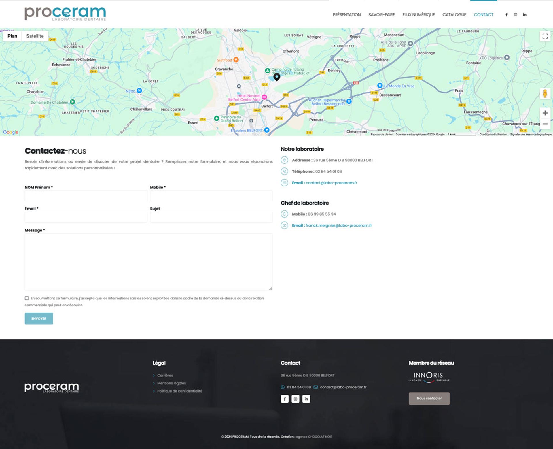 exemple de création de site internet