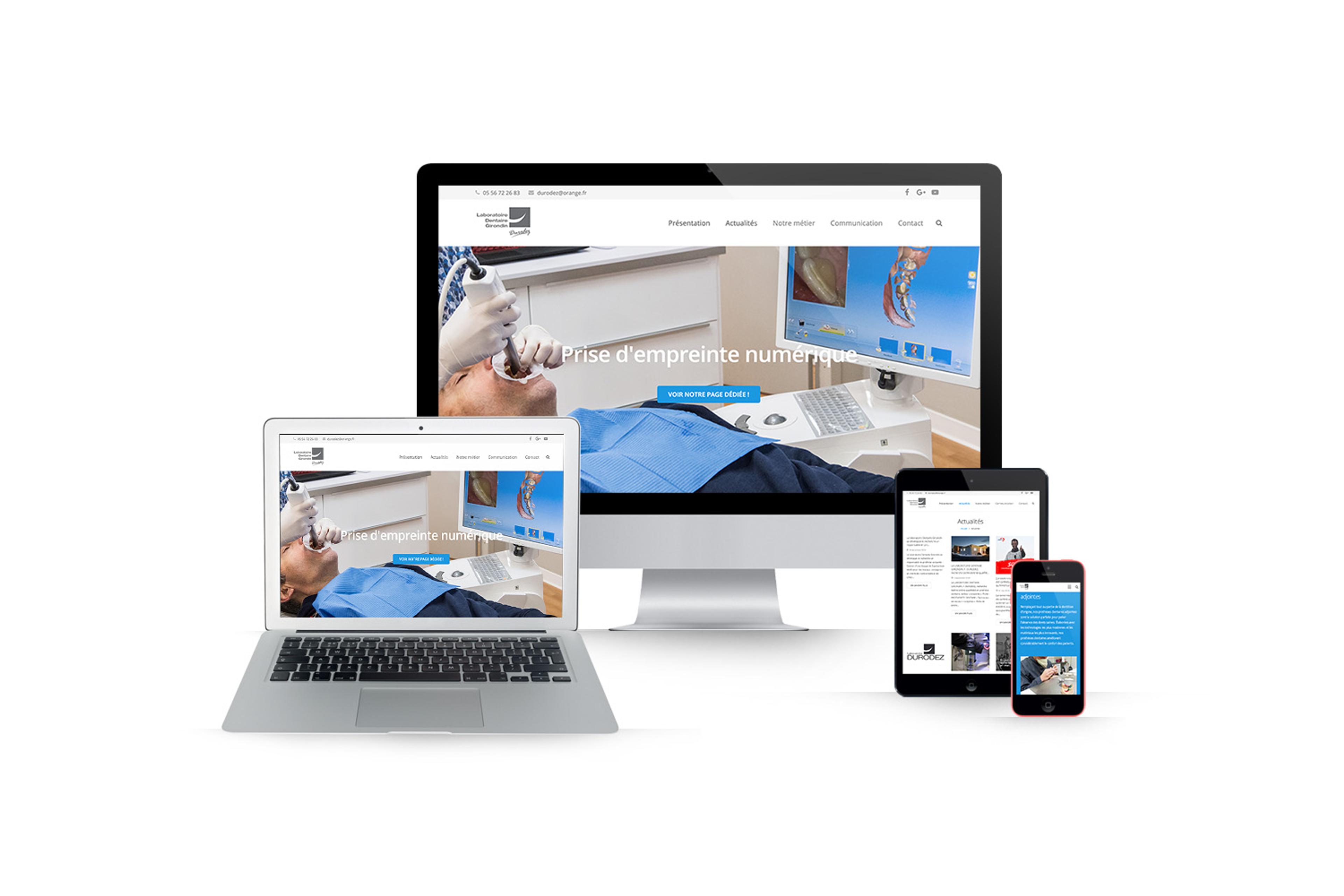 Création site internet laboratoire dentaire : Laboratoire Dentaire Girondin