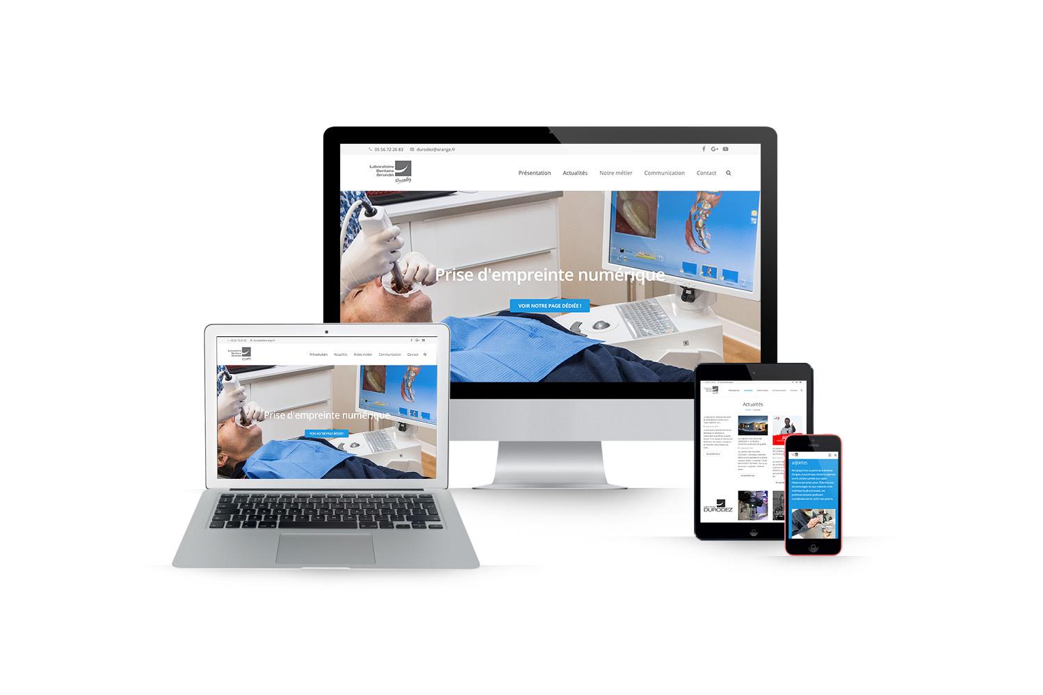 Création site internet laboratoire dentaire : Laboratoire Dentaire Girondin
