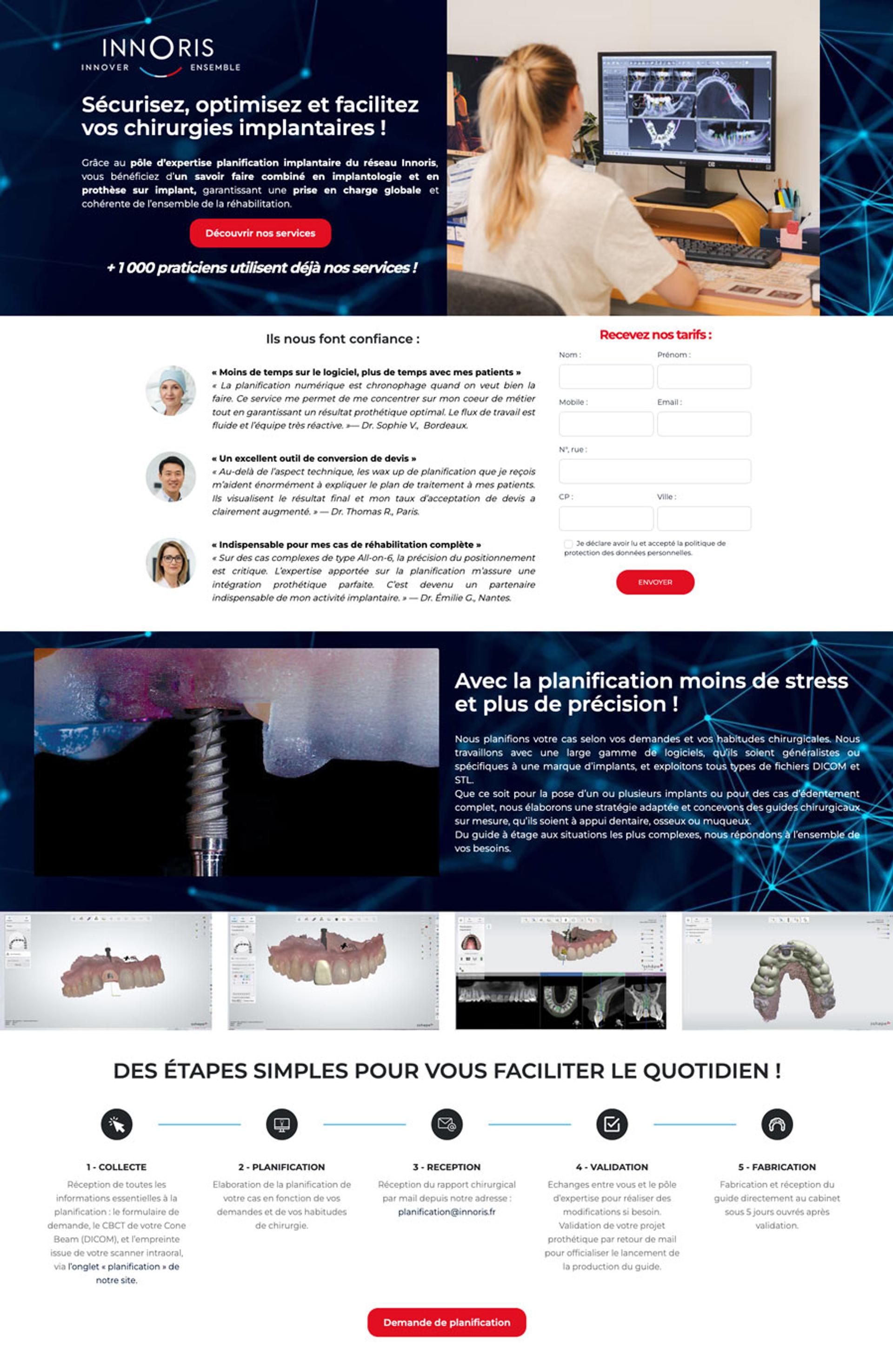 creation-landing-page-planification-implantaire-innoris