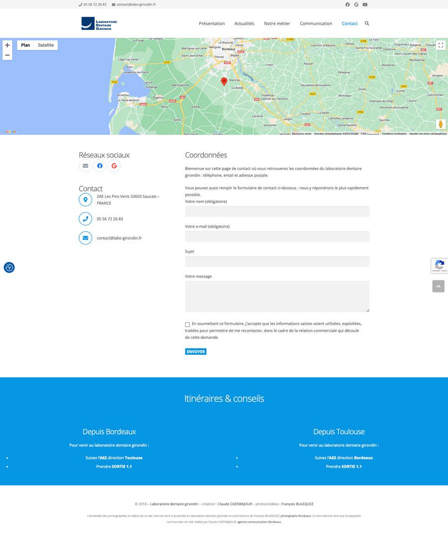 création site internet labo dentaire