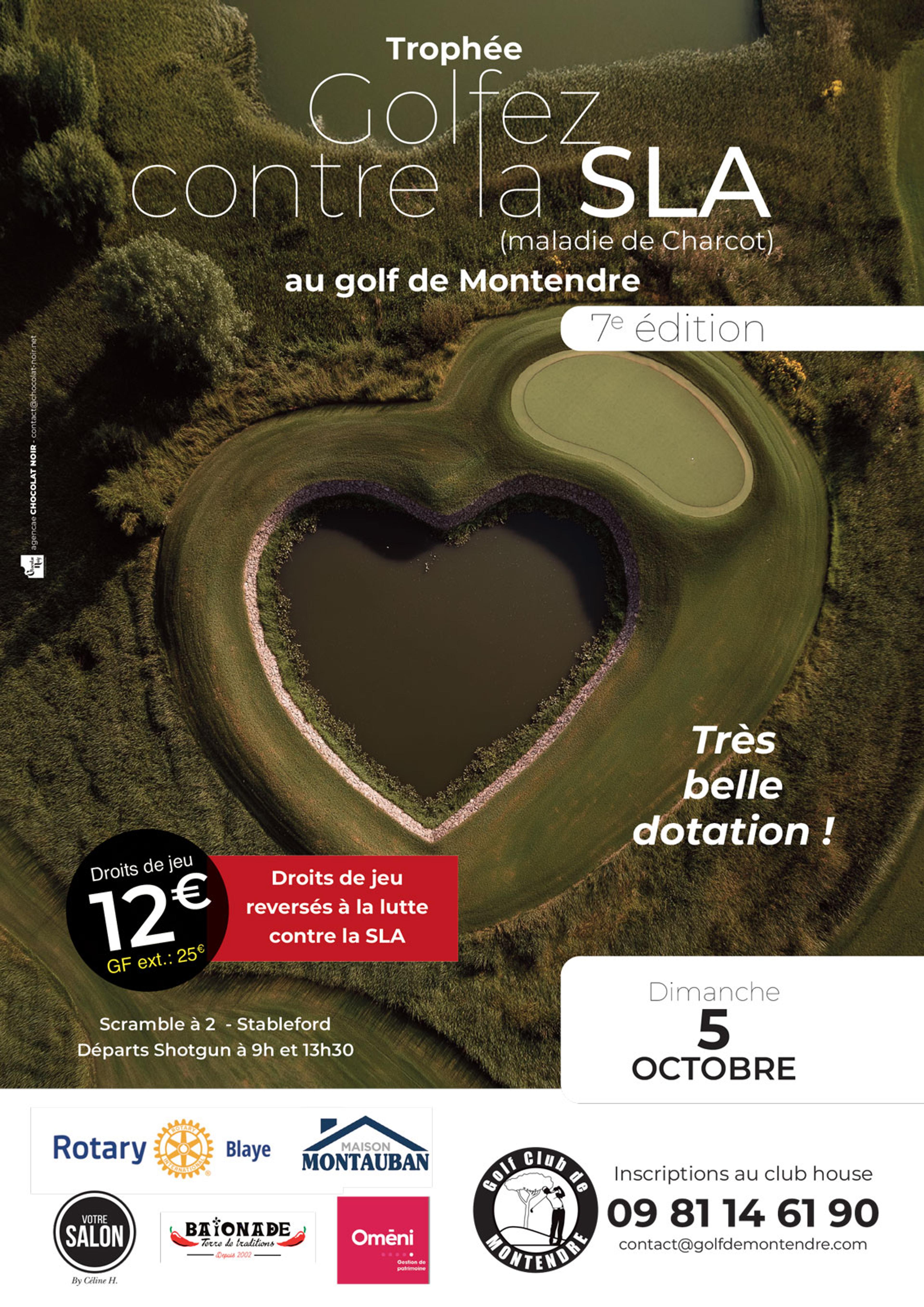 Affiche Golfez contre la SLA : golf de Montendre
