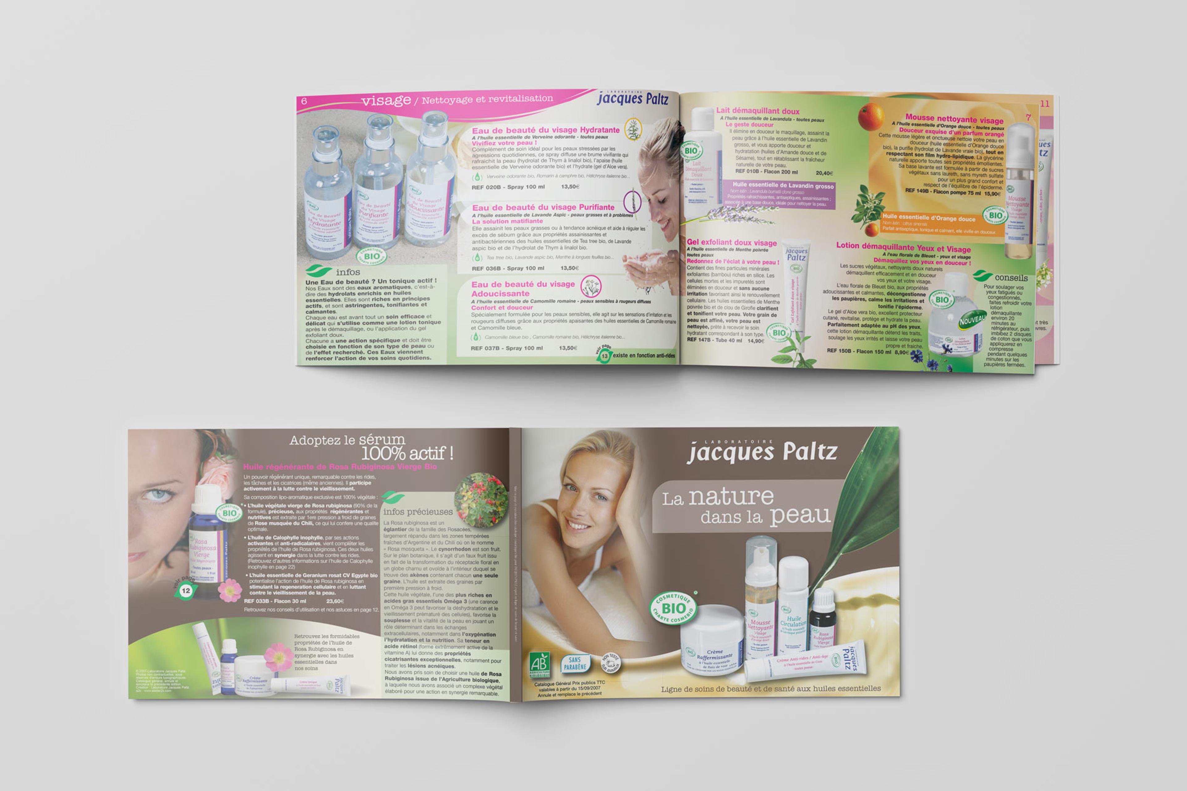 Catalogue cosmétiques bio JACQUES PALTZ