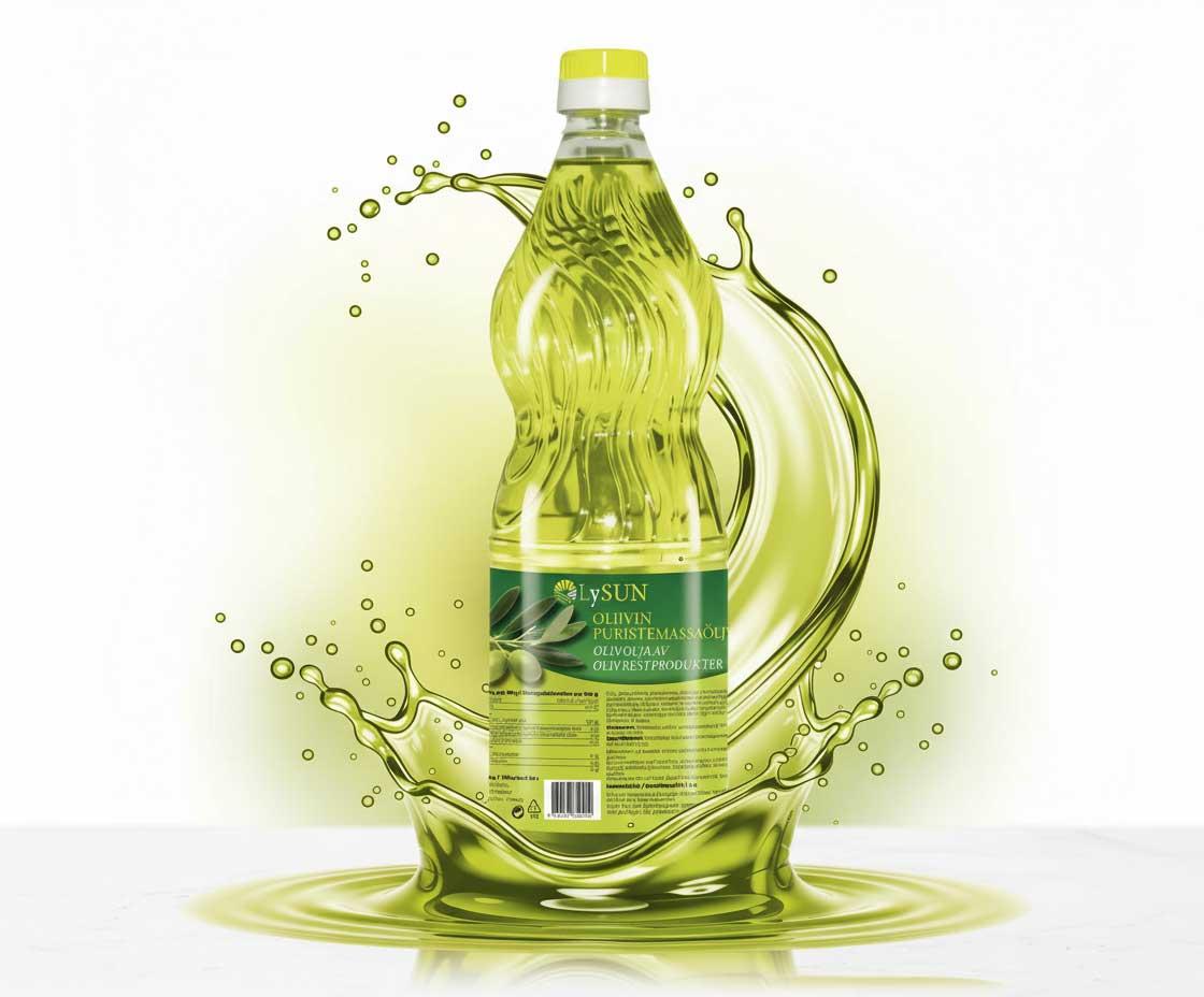 Branding complémentaire huile olive, tournesol et blend OlySUN par l’agence CHOCOLAT NOIR