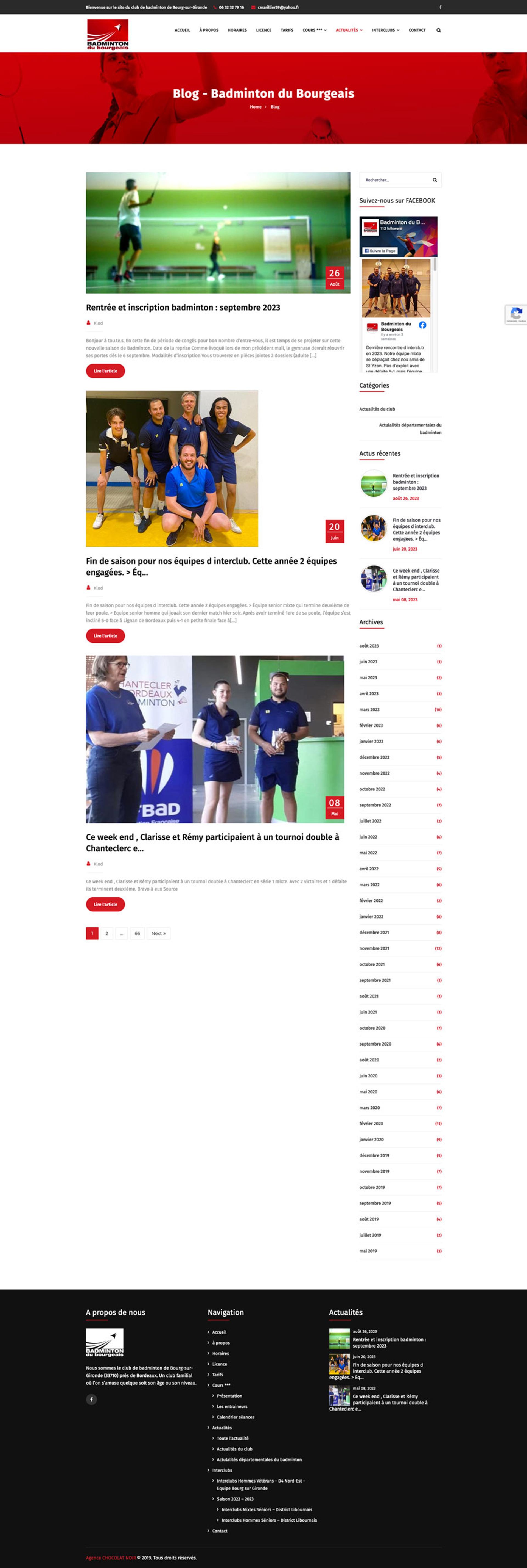site web club de bad