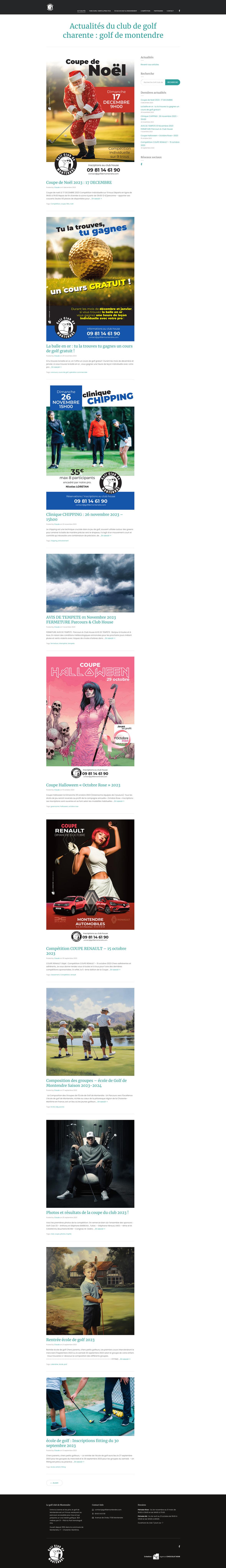 design site de golf