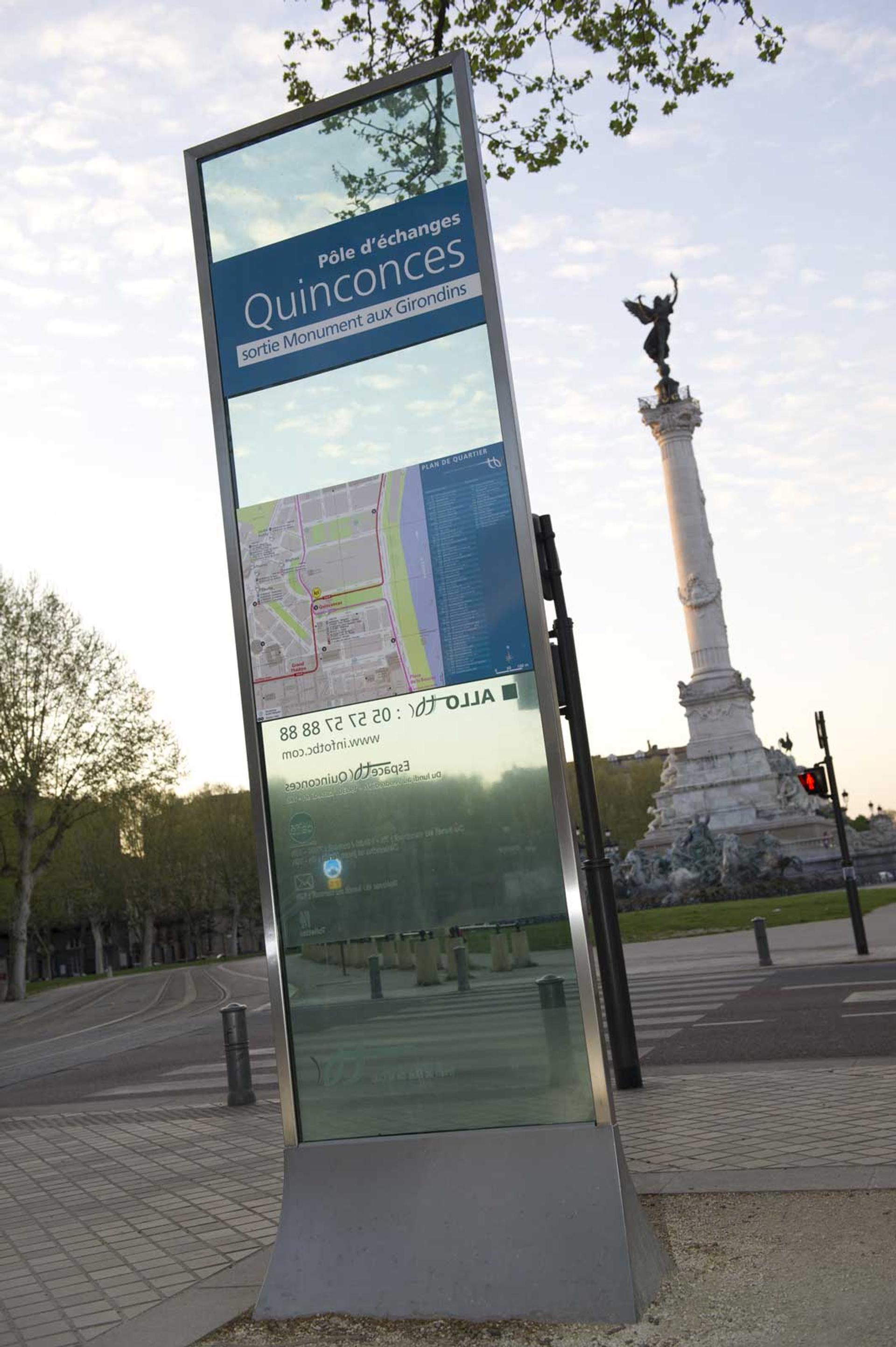 signalétique Bordeaux Quinconces