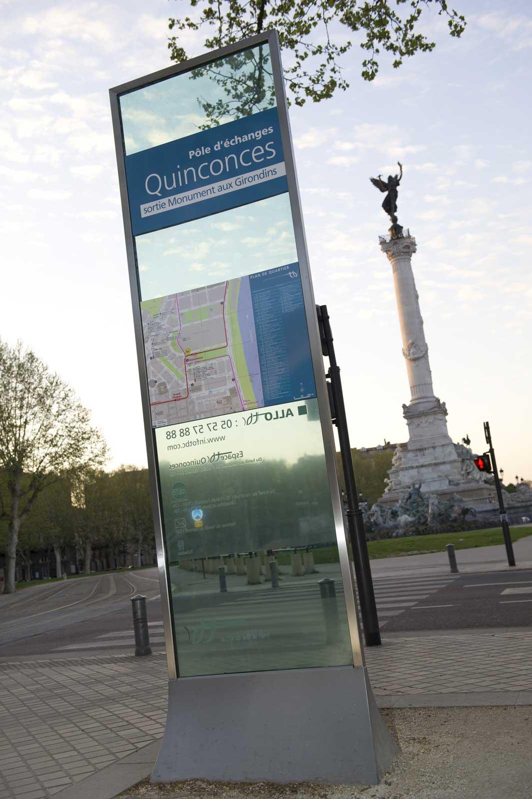 signalétique Bordeaux Quinconces