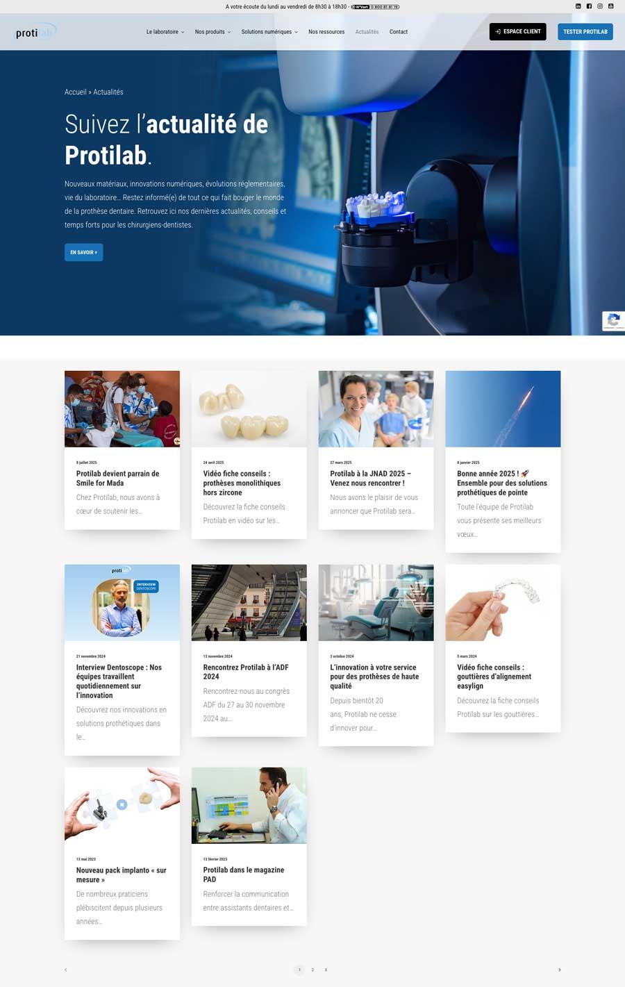 Découvrez comment l’agence Chocolat Noir a conçu le nouveau site internet de Protilab, laboratoire dentaire innovant. Une réalisation sur mesure pour une expérience utilisateur optimale et une visibilité renforcée.