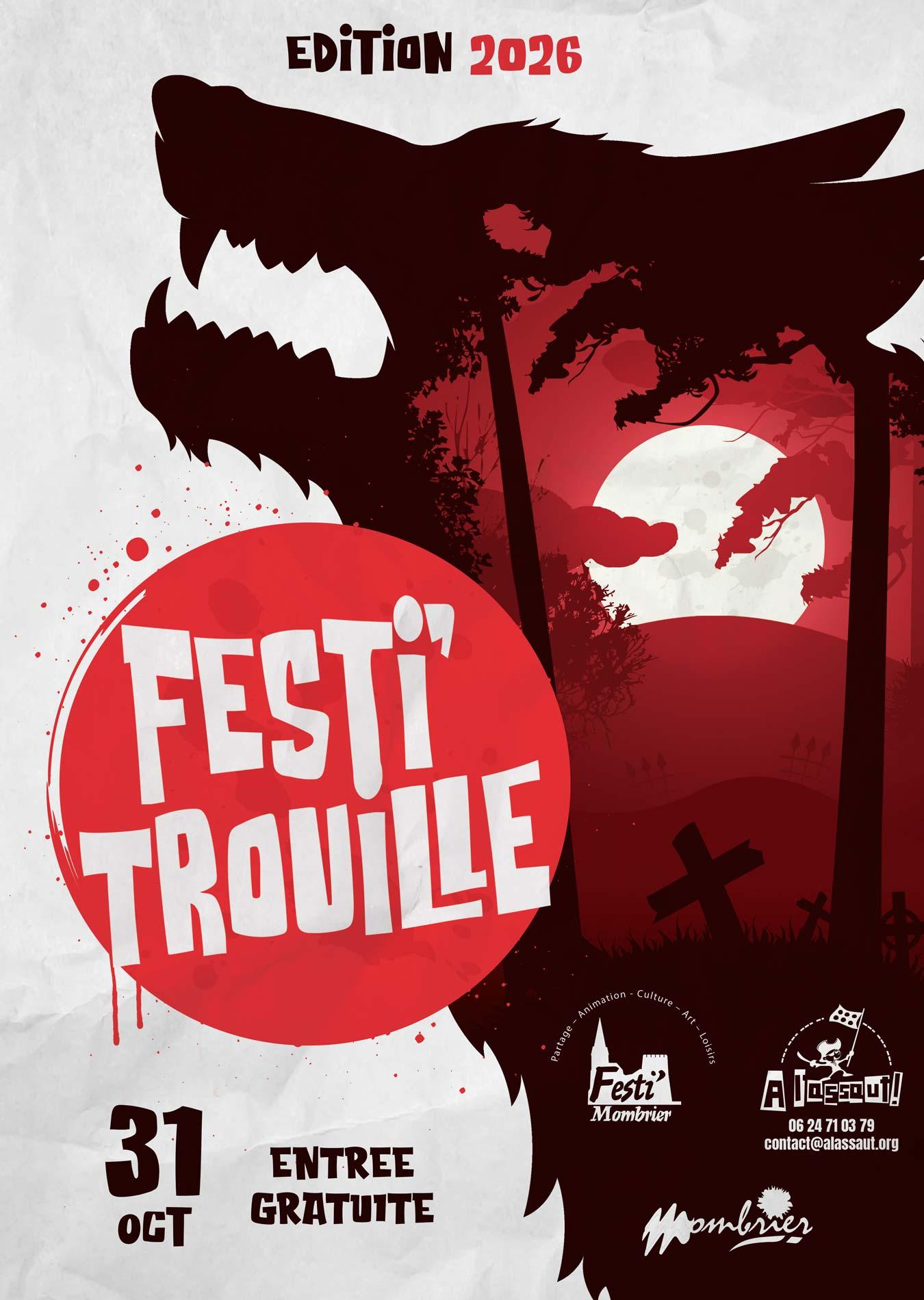 Affiche Festi’Trouille 2026 — Halloween à Mombrier