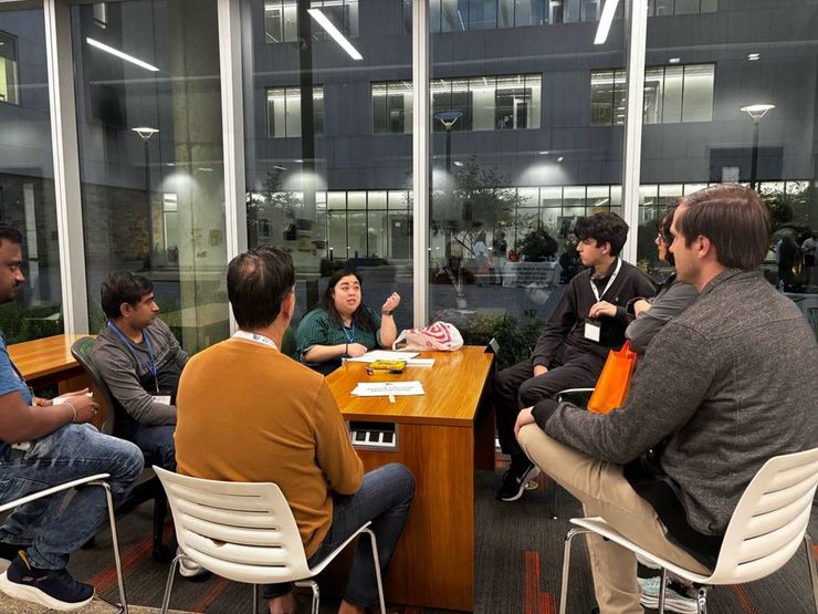 Anh leading the team through requirements — Friday evening