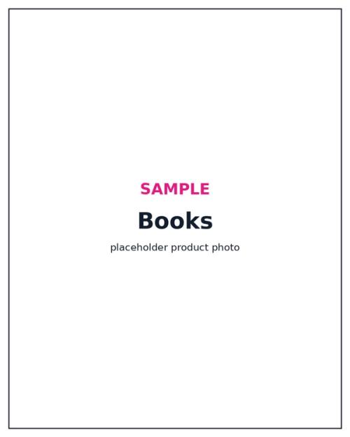 Sample placeholder product photo — Books
