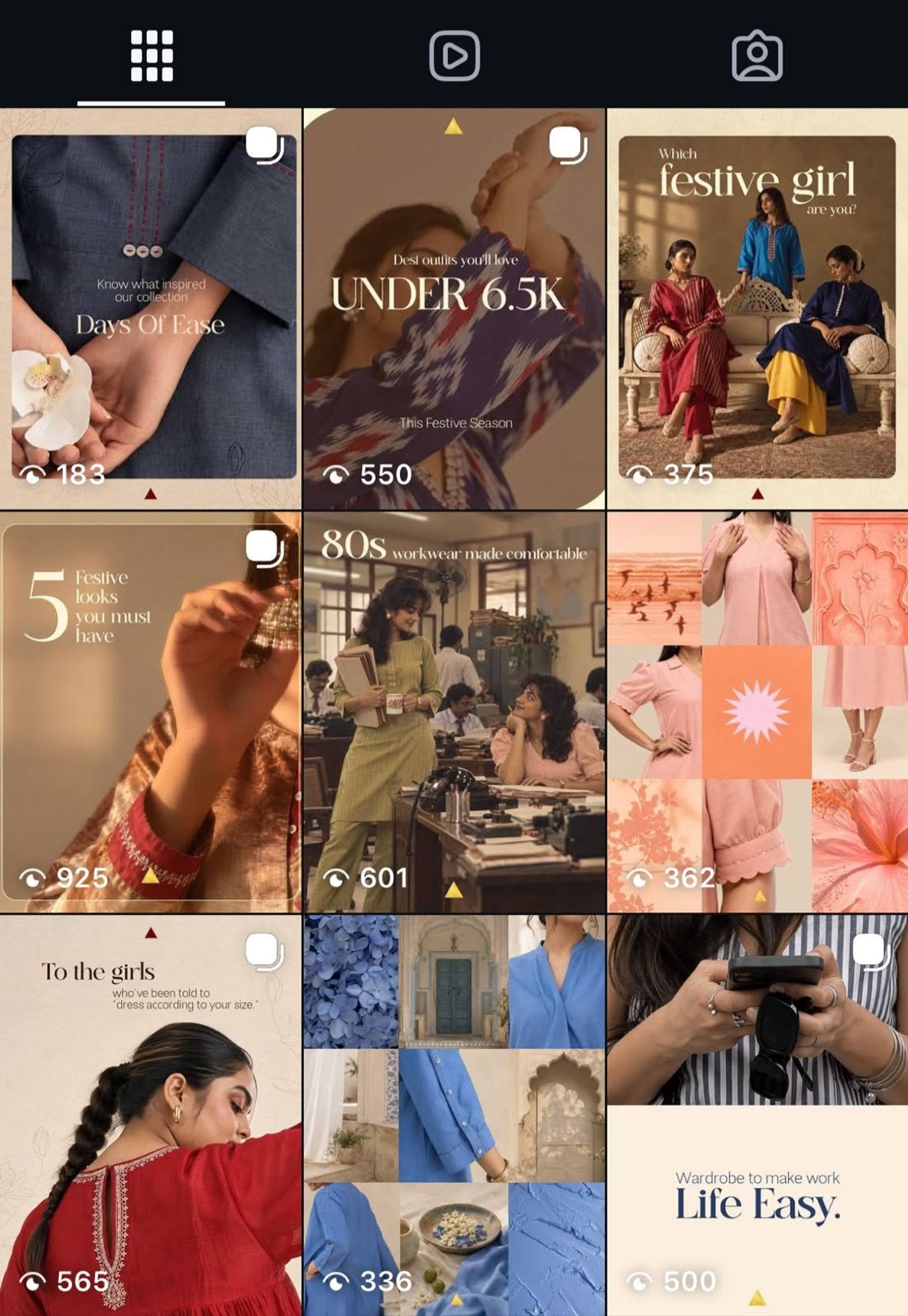 The Lavira Instagram grid: Days of Ease, festive looks and 80s workwear