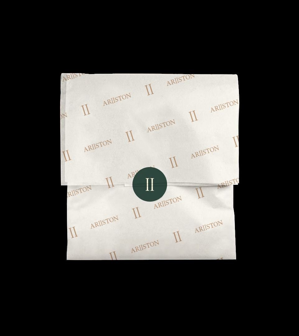 Ariiston tissue wrap with the II seal