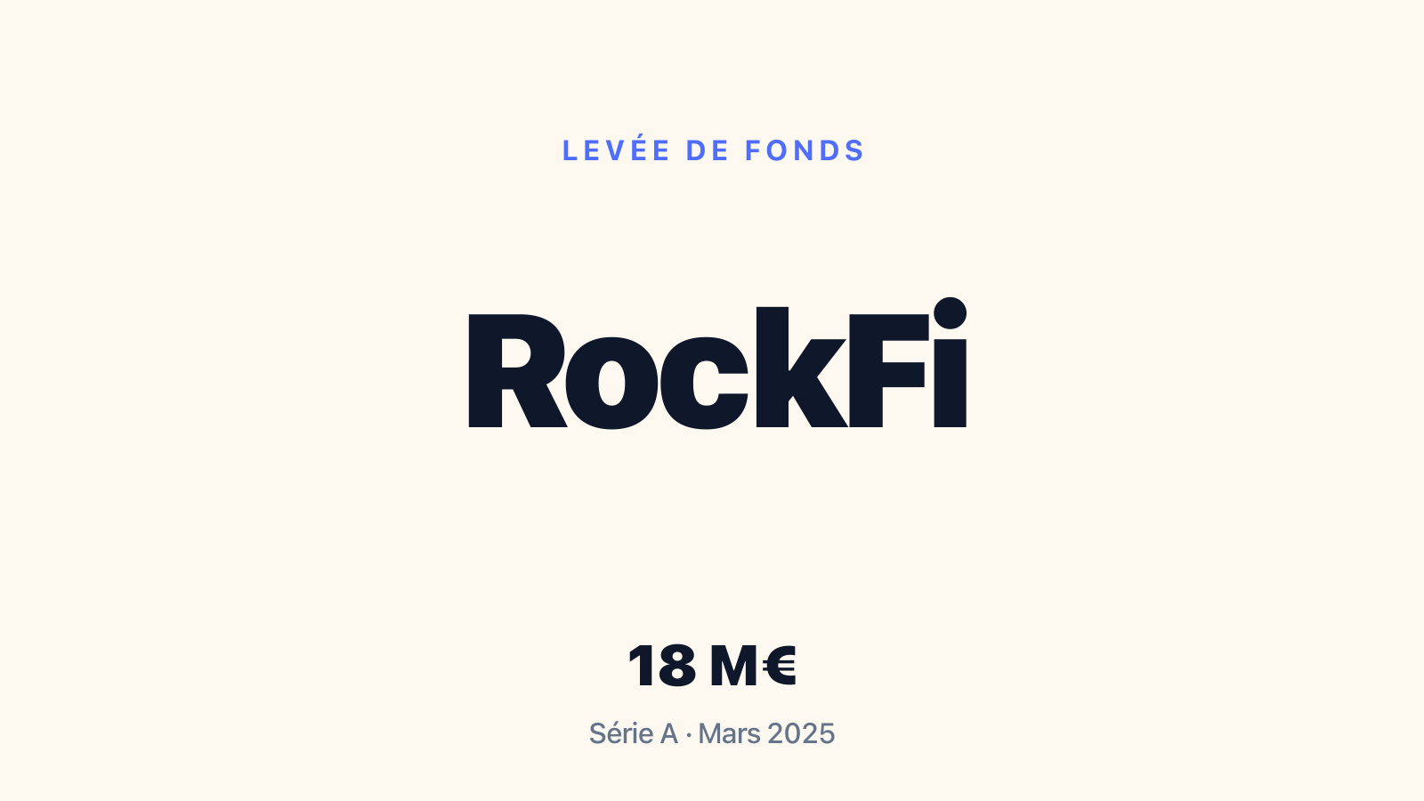 Levée de fonds : RockFi lève 18M€ pour digitaliser la gestion privée