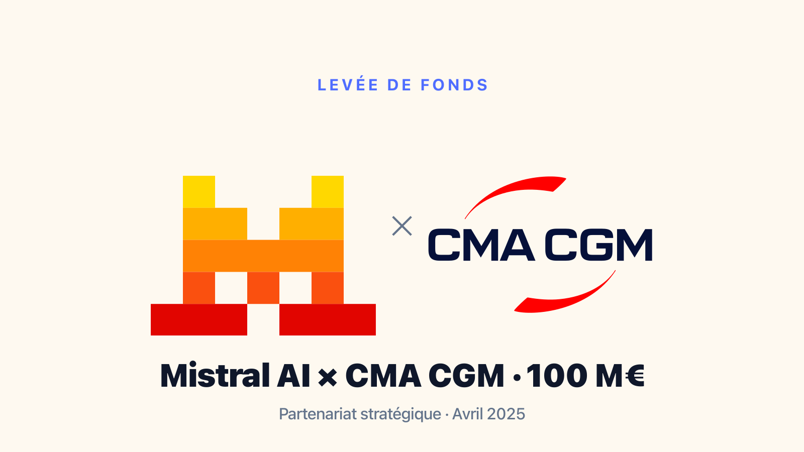 Mistral AI x CMA CGM : Un partenariat stratégique à 100 millions d’euros