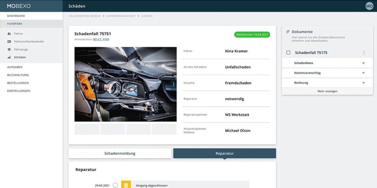 Schadenmanagement und Schadenakten